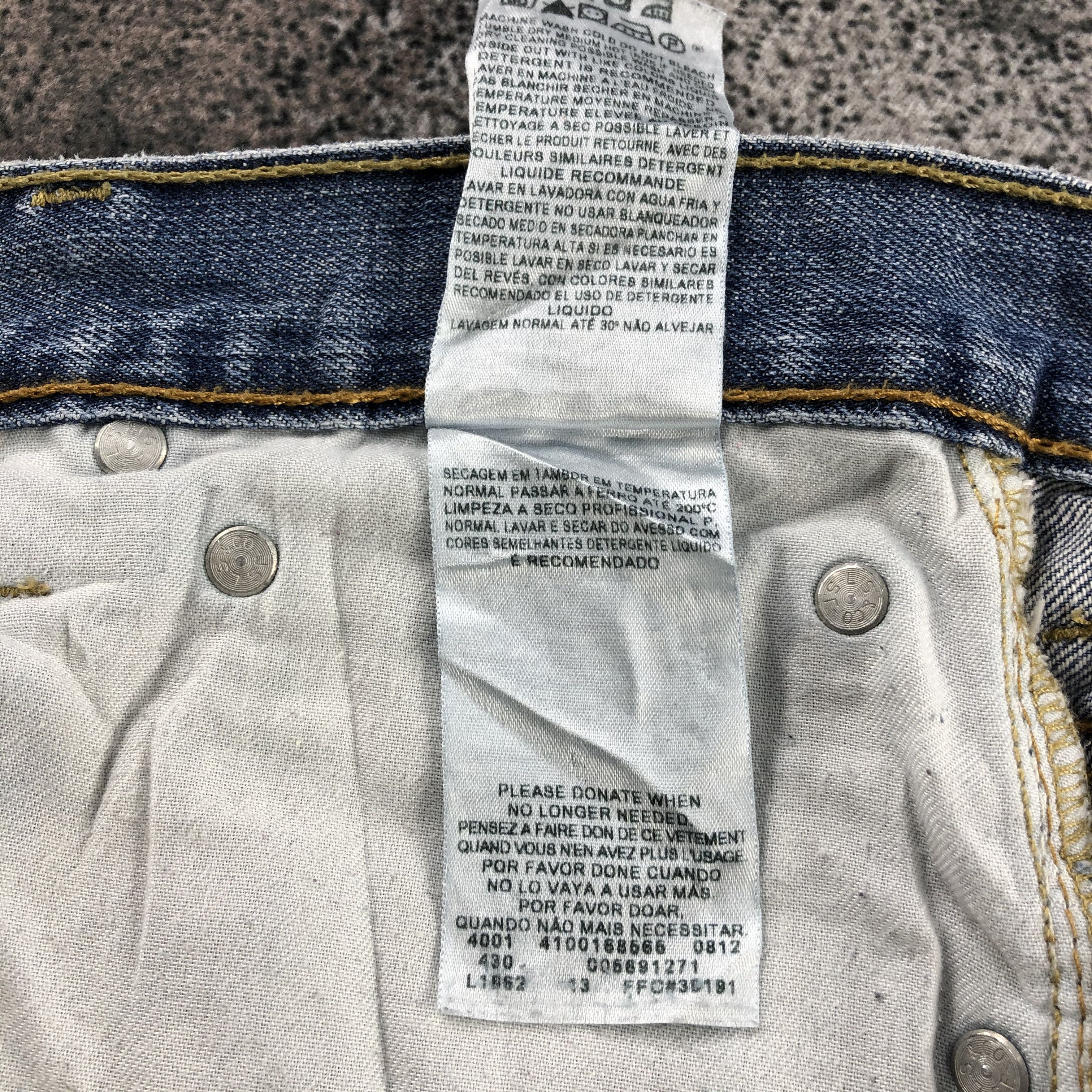 Levi's Levis 569 Jeans Faded Blue Denim KJ870 Size US 34 / EU 50 - 15 Thumbnail