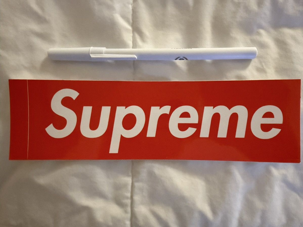 Supreme 5 total SUPREME Red Box Logo Bumper Stickers Decals 2.2x7.6” Size ONE SIZE - 10 Thumbnail