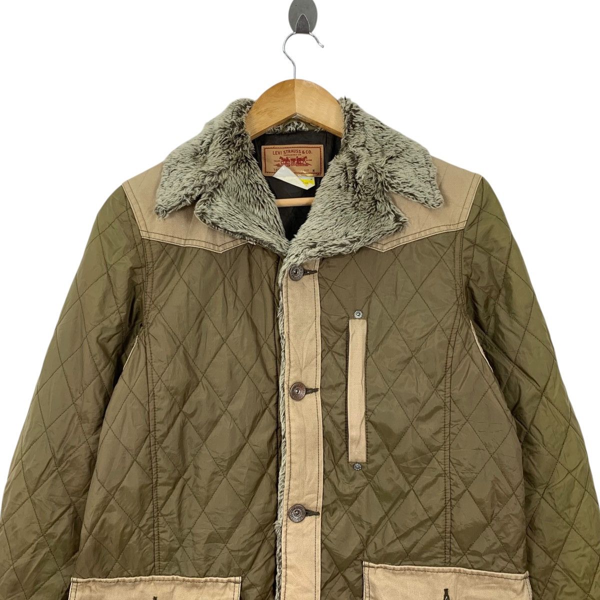 Levi's LEVIS STRAUSS & CO Quilted Furry Levi’s Jacket Size US M / EU 48-50 / 2 - 2 Thumbnail