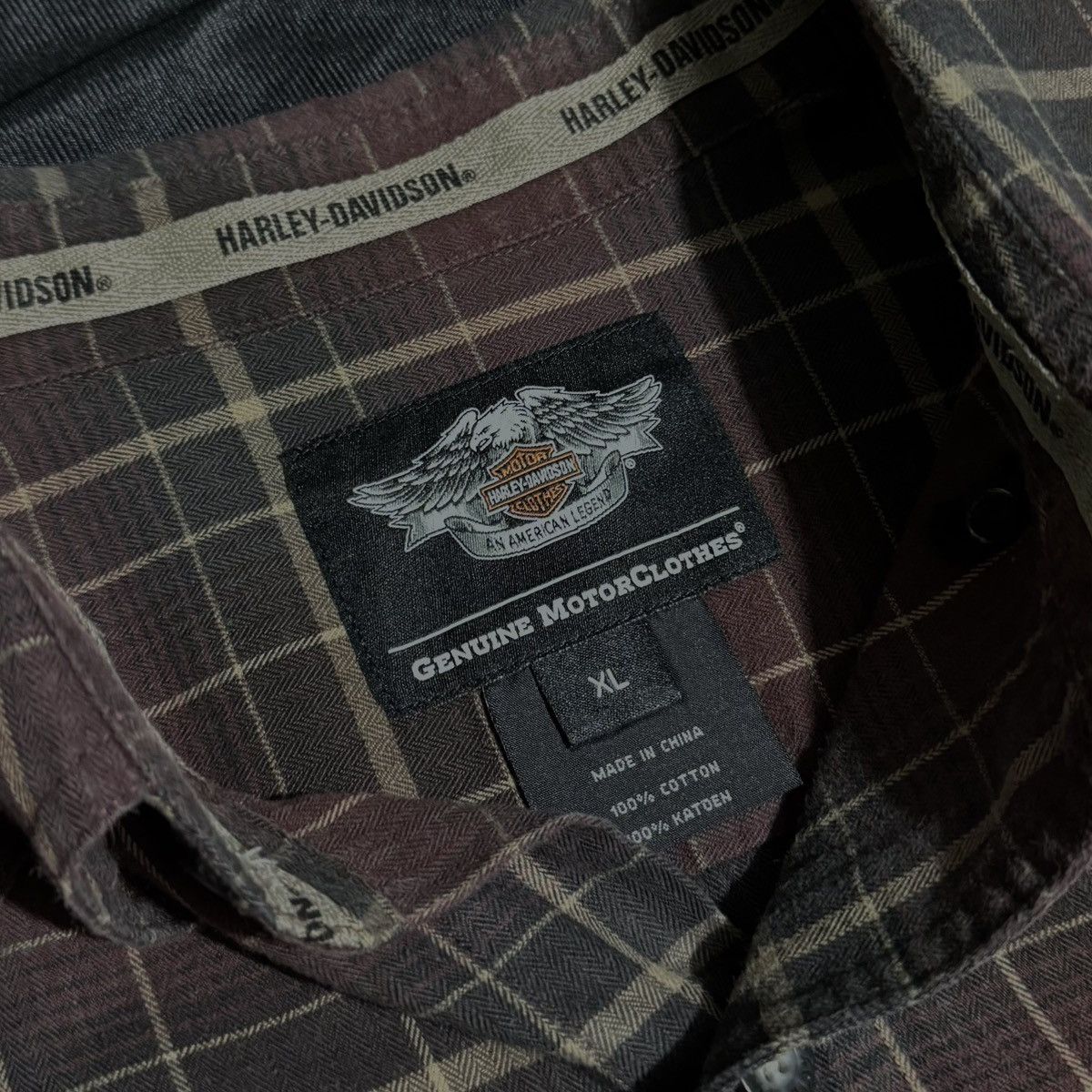 Harley Davidson Flannel Shirt Harley Davidson Size US XL / EU 56 / 4 - 6 Thumbnail