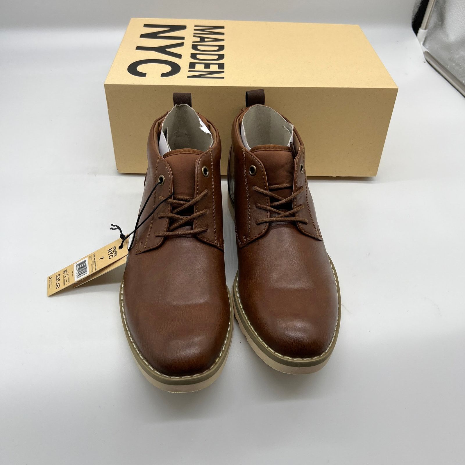 Other Madden NYC Men’s Hoffman Chukka Boots Cognac Brown Size US 7 / EU 40 - 2 Thumbnail