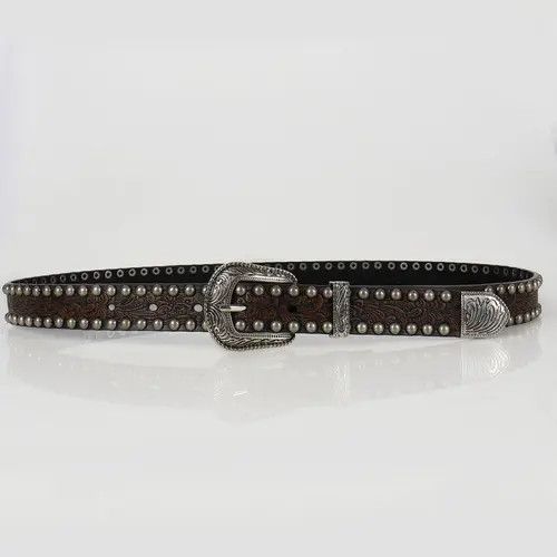 Other Gothic Studded Belt (cement gray) Size ONE SIZE - 2 Thumbnail