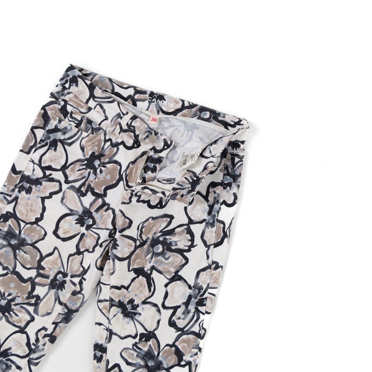 Other Cambio Womens Floral Print Stretch Jeans Pants Cropped Size 28" / US 6 / IT 42 - 3 Thumbnail