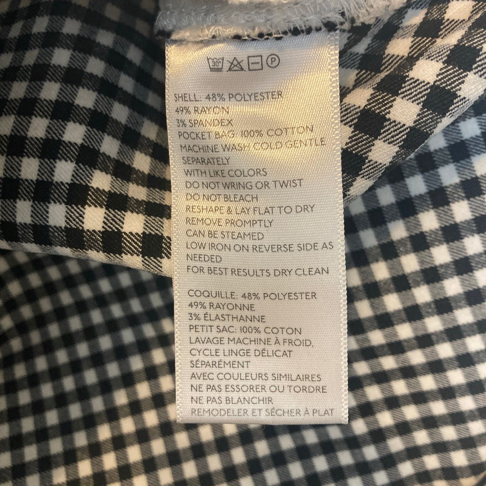 Urban Outfitters Urban Outfitters Black and White Gingham Plaid Mini Skirt Size 24" / US 00 / IT 34 - 6 Thumbnail