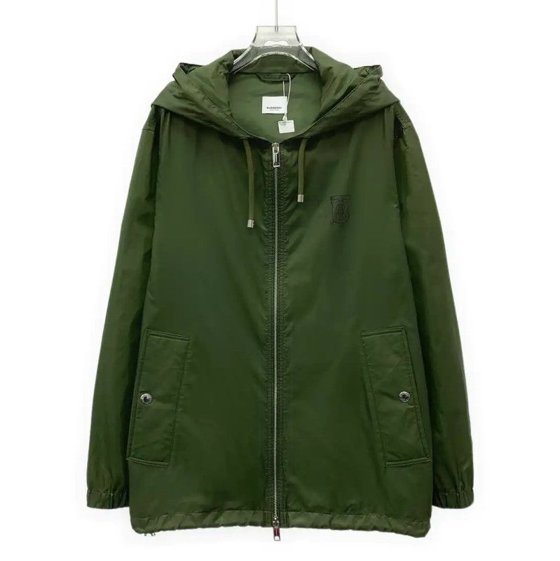 Burberry Burberry Men's Military Green Hooded Jacket Size US L / EU 52-54 / 3 - 1 Thumbnail