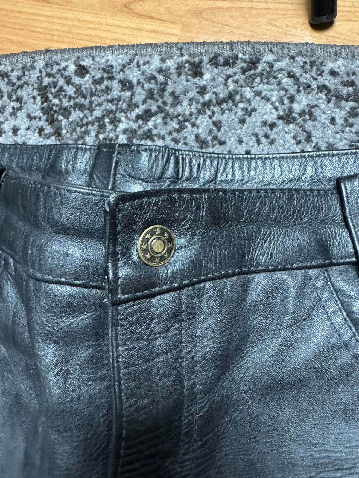 Genuine Leather × Vintage Avantgarde Leather Bikers Spirit Motors Opium Vintage Y2K Size US 35 - 5 Thumbnail