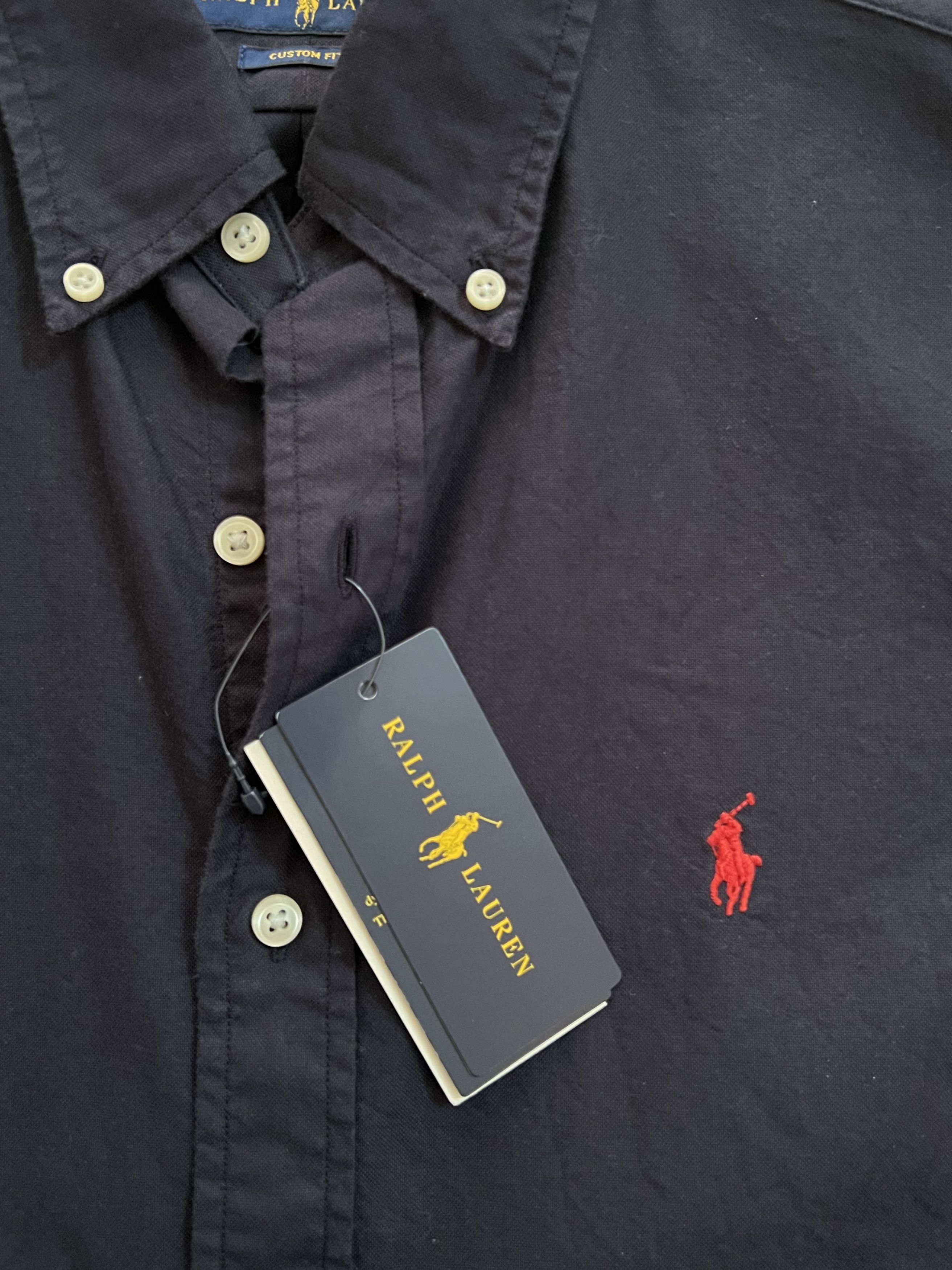 Polo Ralph Lauren Polo Ralph Lauren shirt custom fit navy red Oxford stretch Size US S / EU 44-46 / 1 - 5 Thumbnail