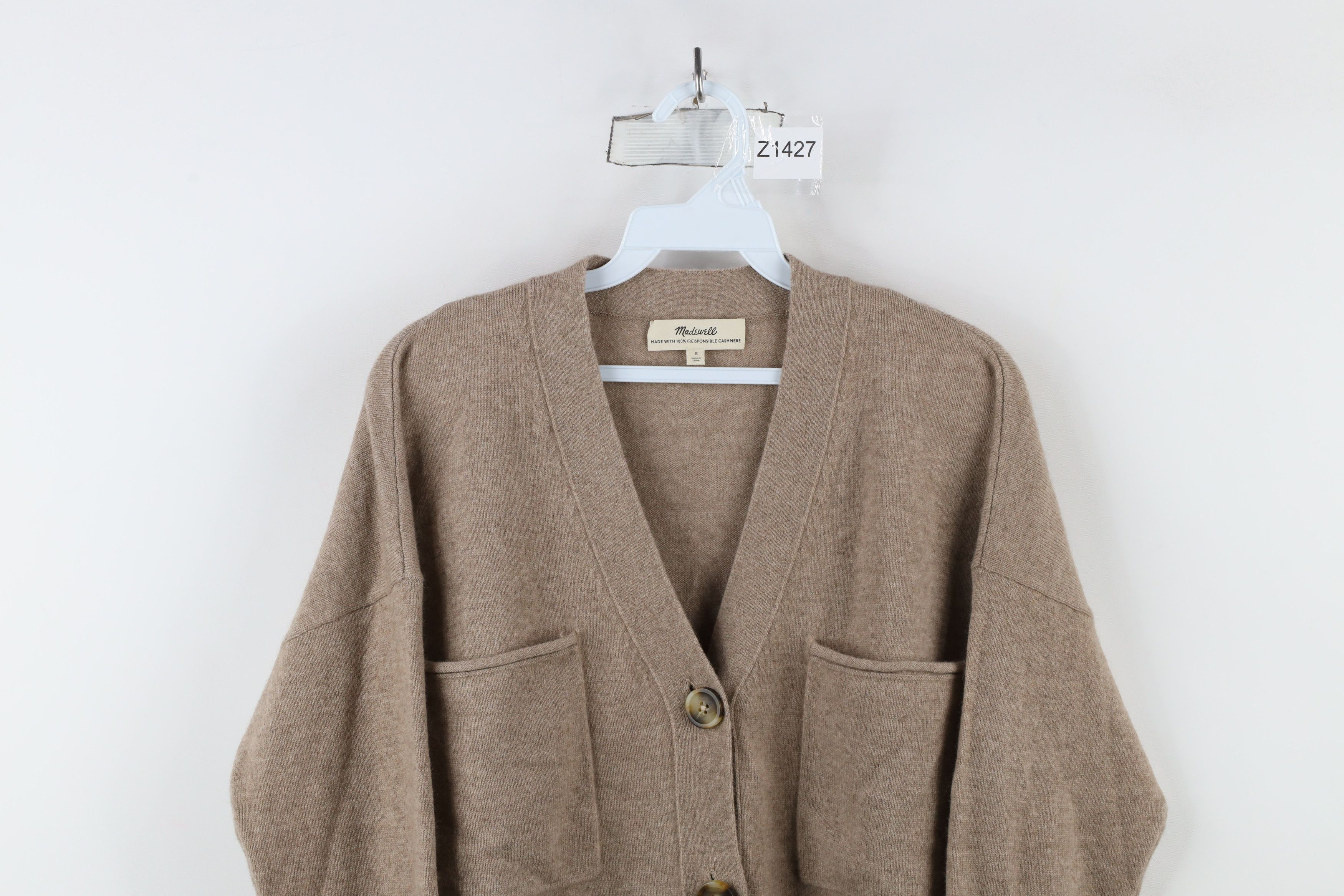 Madewell × Vintage Madewell (Re)sponsible Cashmere Knit Upton Cardigan Sweater Size S / US 4 / IT 40 - 2 Thumbnail