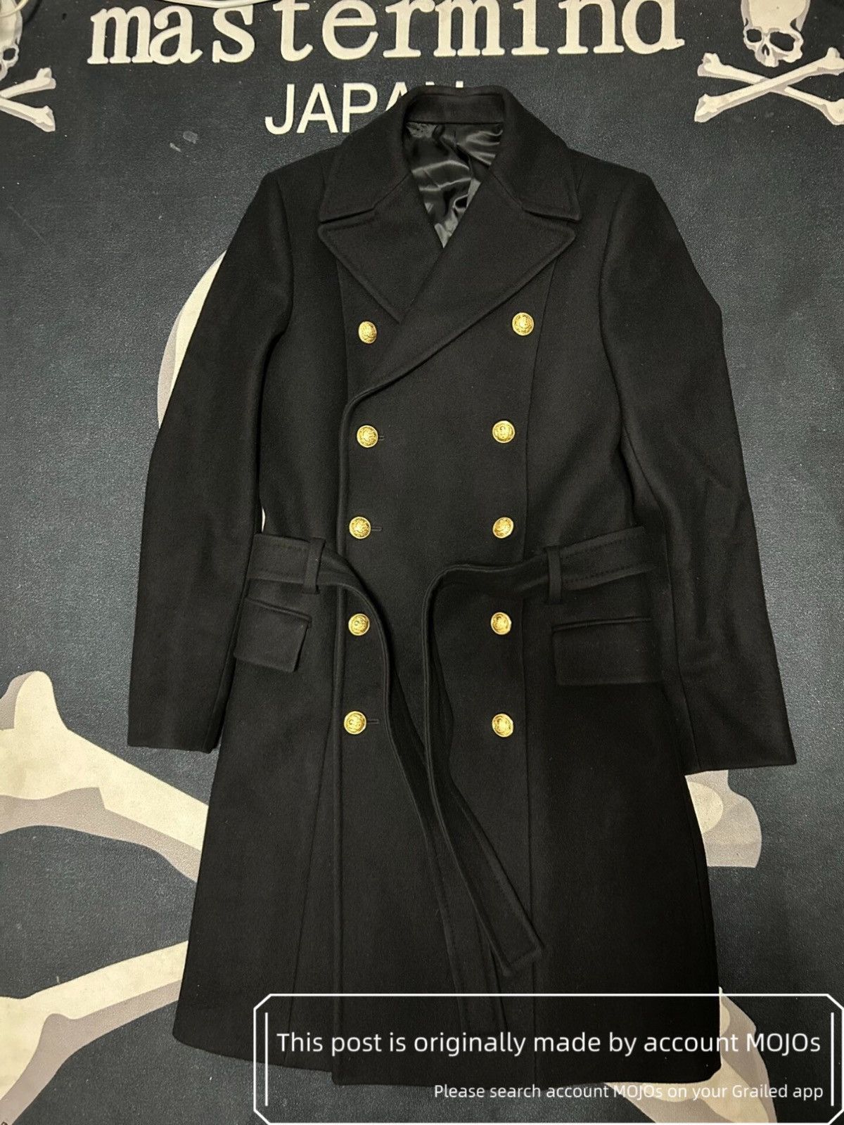 Balmain AW11 Black Hooded Duffel Coat sz. 44 | Grailed