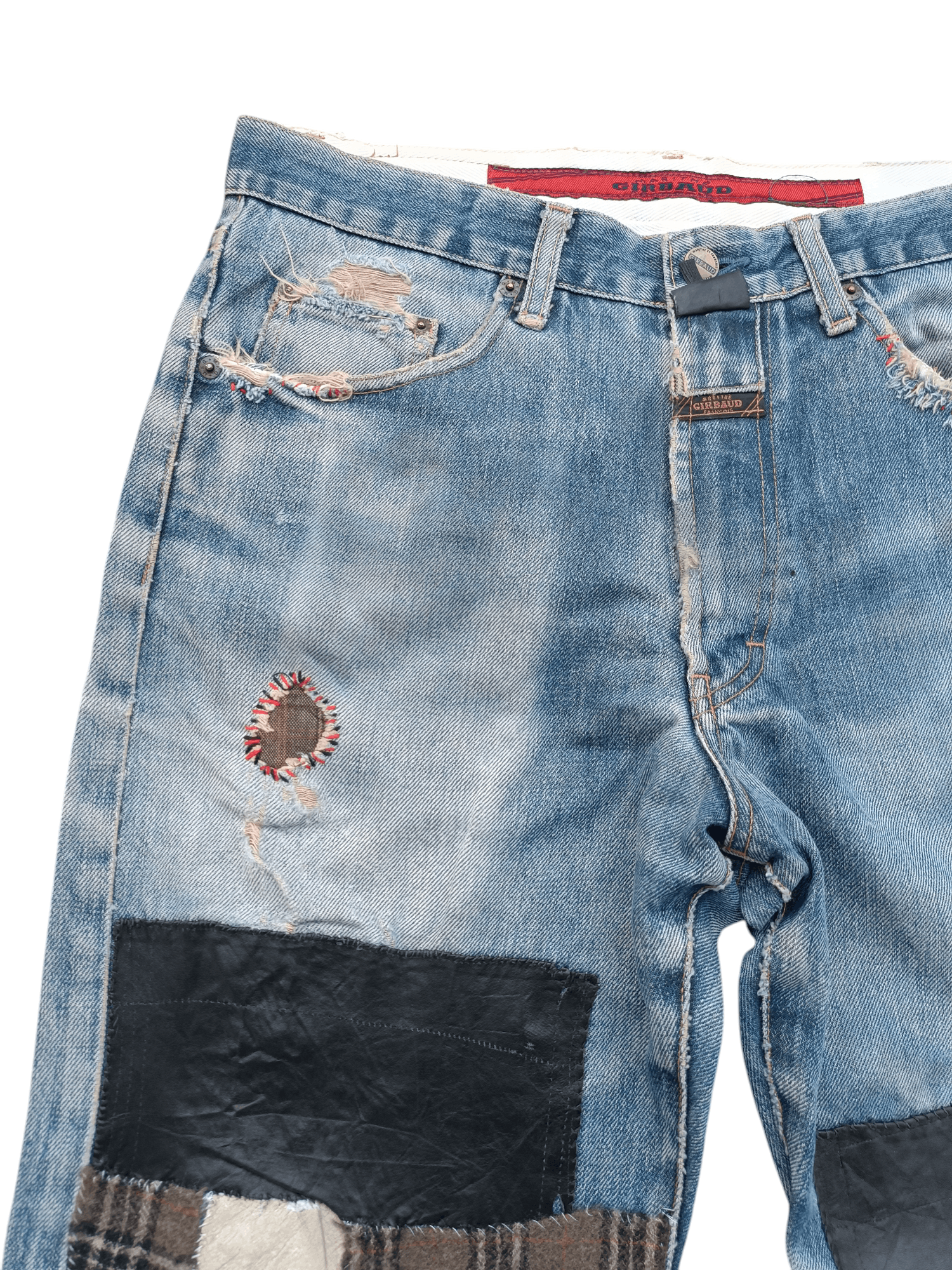 Marithe + Francois Girbaud × Vintage Marithe Francois Girbaud Stoned Washed Rips Distress Jeans Size US 30 / EU 46 - 9 Thumbnail