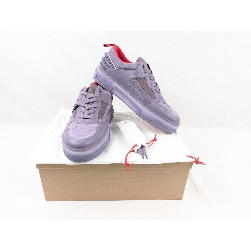Christian Louboutin o1rshd1 Astroloubi Flat Low-Top Sneakers in Parme Size US 12 / EU 45 - 18 Thumbnail