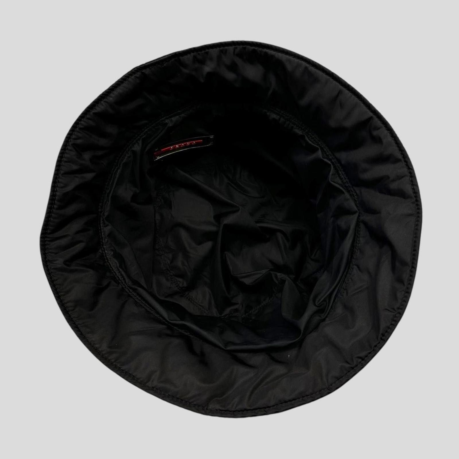 Prada Prada Sport 1999 Nylon Padded Red Tab Bucket Hat - M/L Size ONE SIZE - 6 Thumbnail
