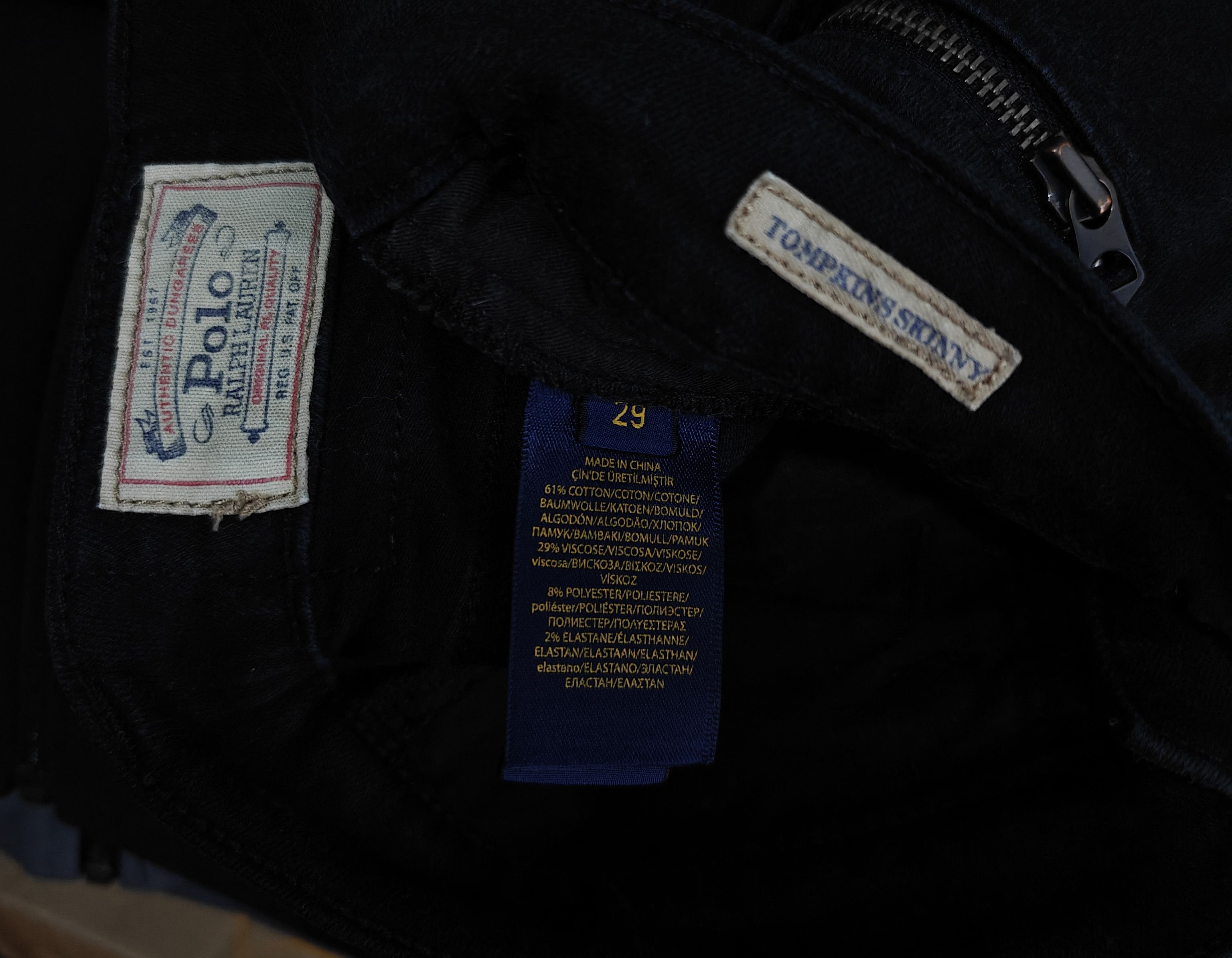 Polo Ralph Lauren Polo Ralph Lauren Jeans Tompkins Skinny Zip Pocket 29x29 Size 29" - 10 Thumbnail