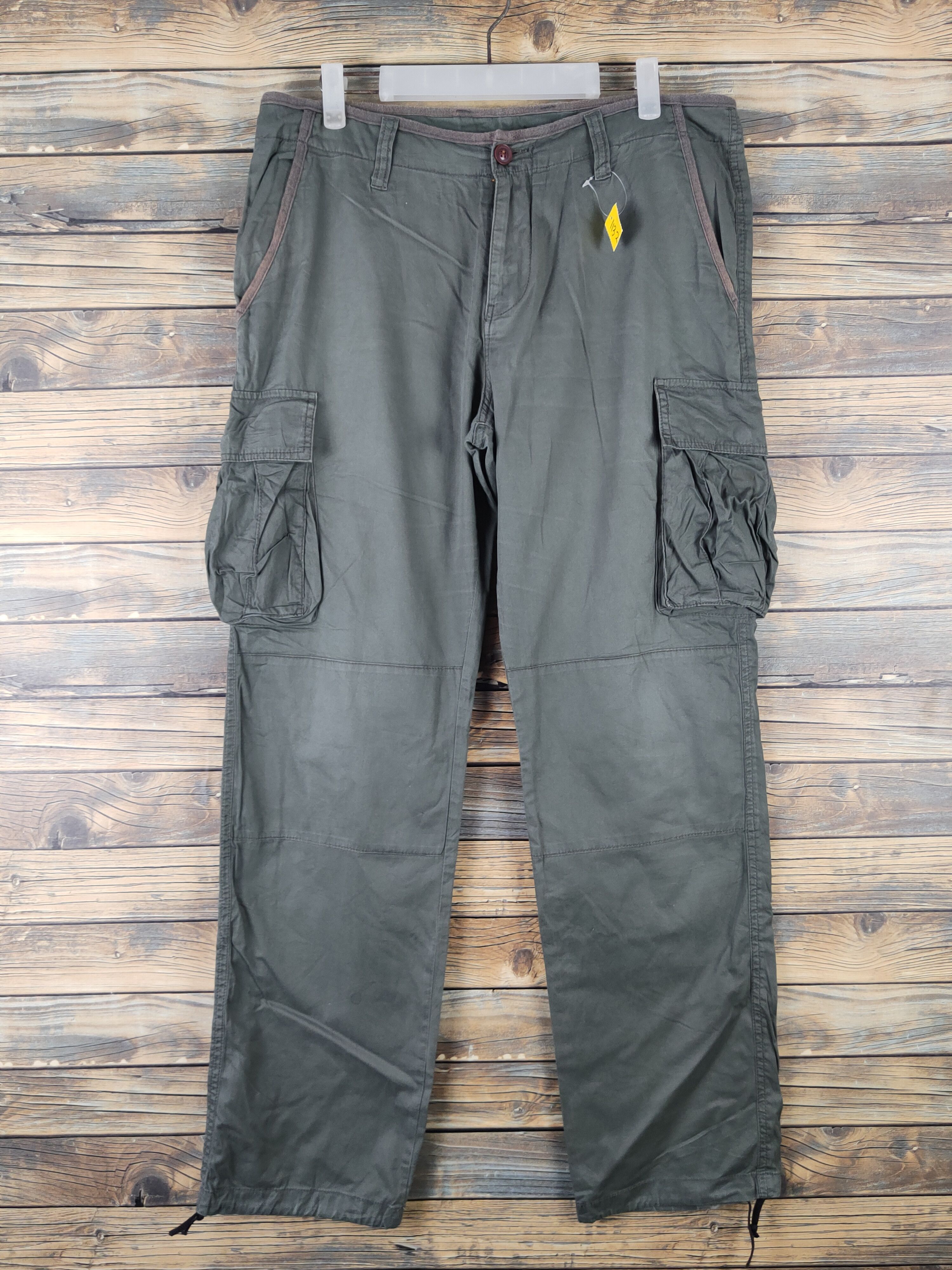 Japanese Brand DL TKMixpice Green Multipocket Tactical Cargo Pants #1132 Size US 34 / EU 50 - 1 Thumbnail
