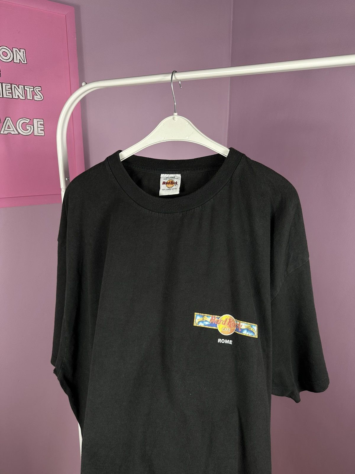 Hard Rock Cafe Hard Rock Cafe Rome Vintage 90s T Shirt Promo Distressed Size US XXL / EU 58 / 5 - 11 Thumbnail