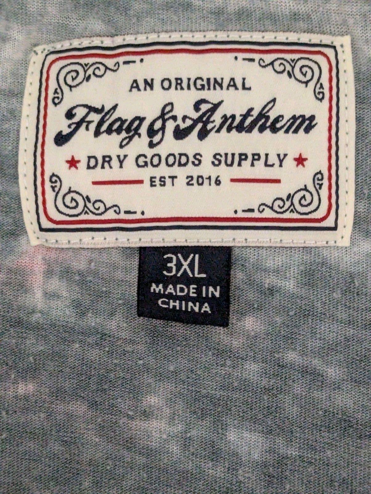 Flag & Anthem Flag & Anthem Polo Golf Shirt SS Stonewashed Blue Mens 3XL Size US XXL / EU 58 / 5 - 5 Thumbnail