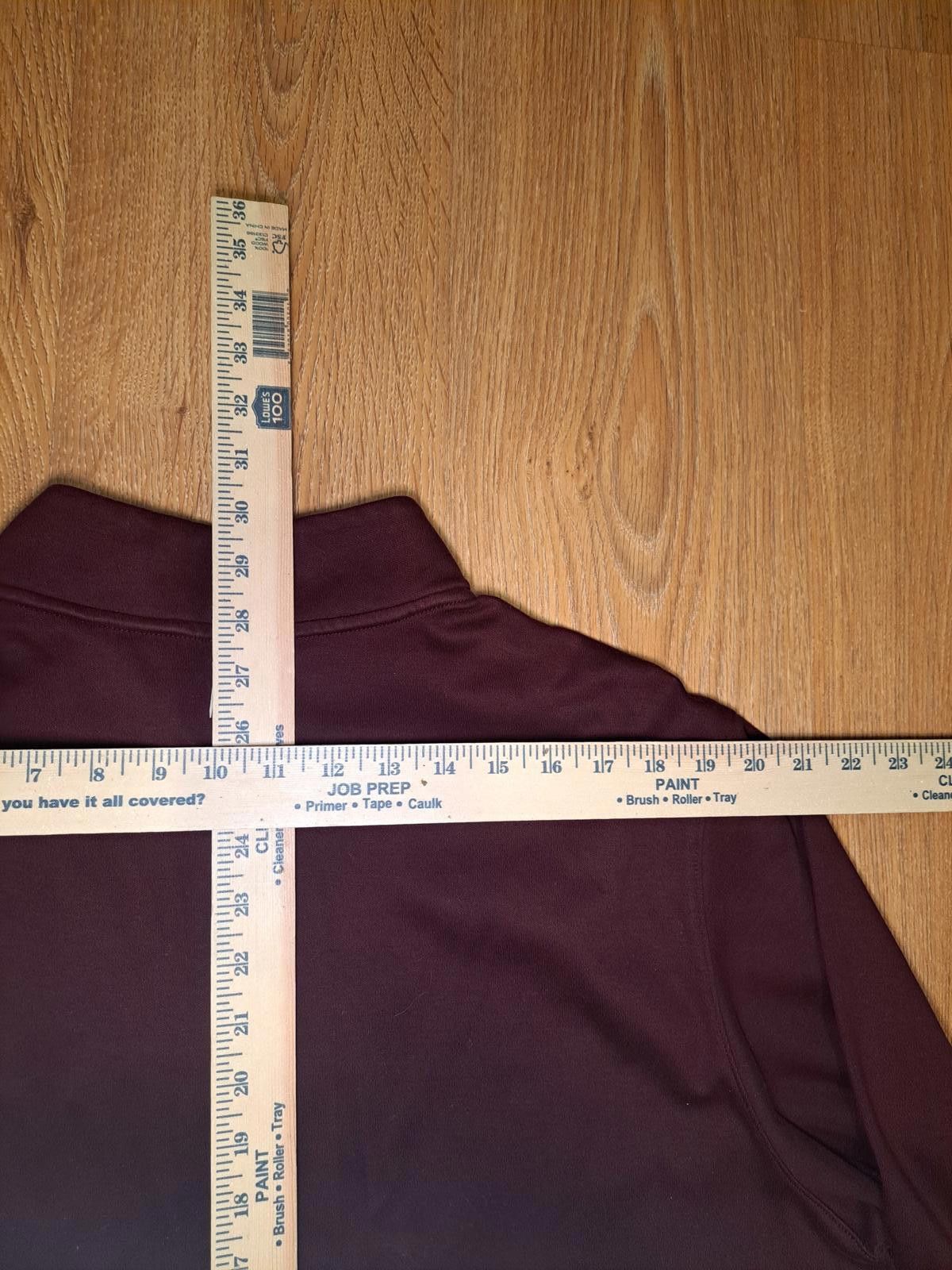 Hart Schaffner Marx Hart Schaffner Marx Quarter Zip Sweater XL Maroon Cotton Size US XL / EU 56 / 4 - 8 Thumbnail