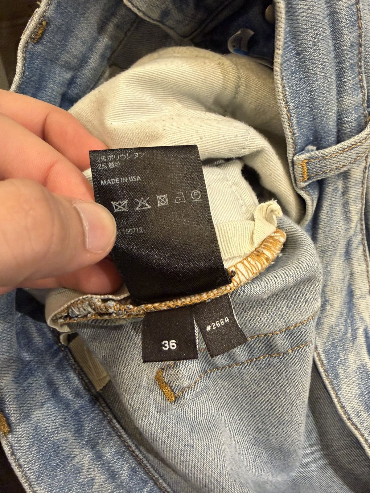 Amiri Amiri Mx1 Paisley Patch Denim Jeans Size US 36 / EU 52 - 5 Thumbnail