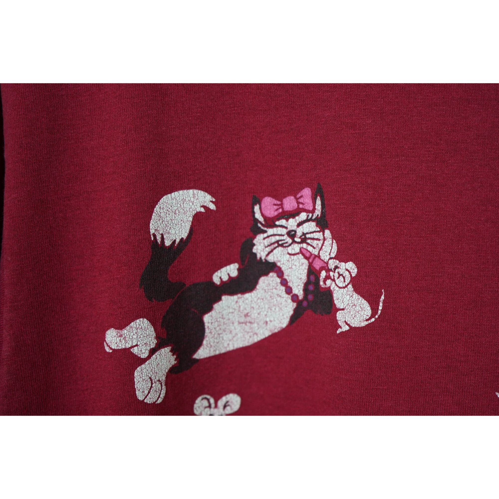 Vintage Vintage Cat and Mouse T-shirt Men's L #440 Size US L / EU 52-54 / 3 - 5 Thumbnail