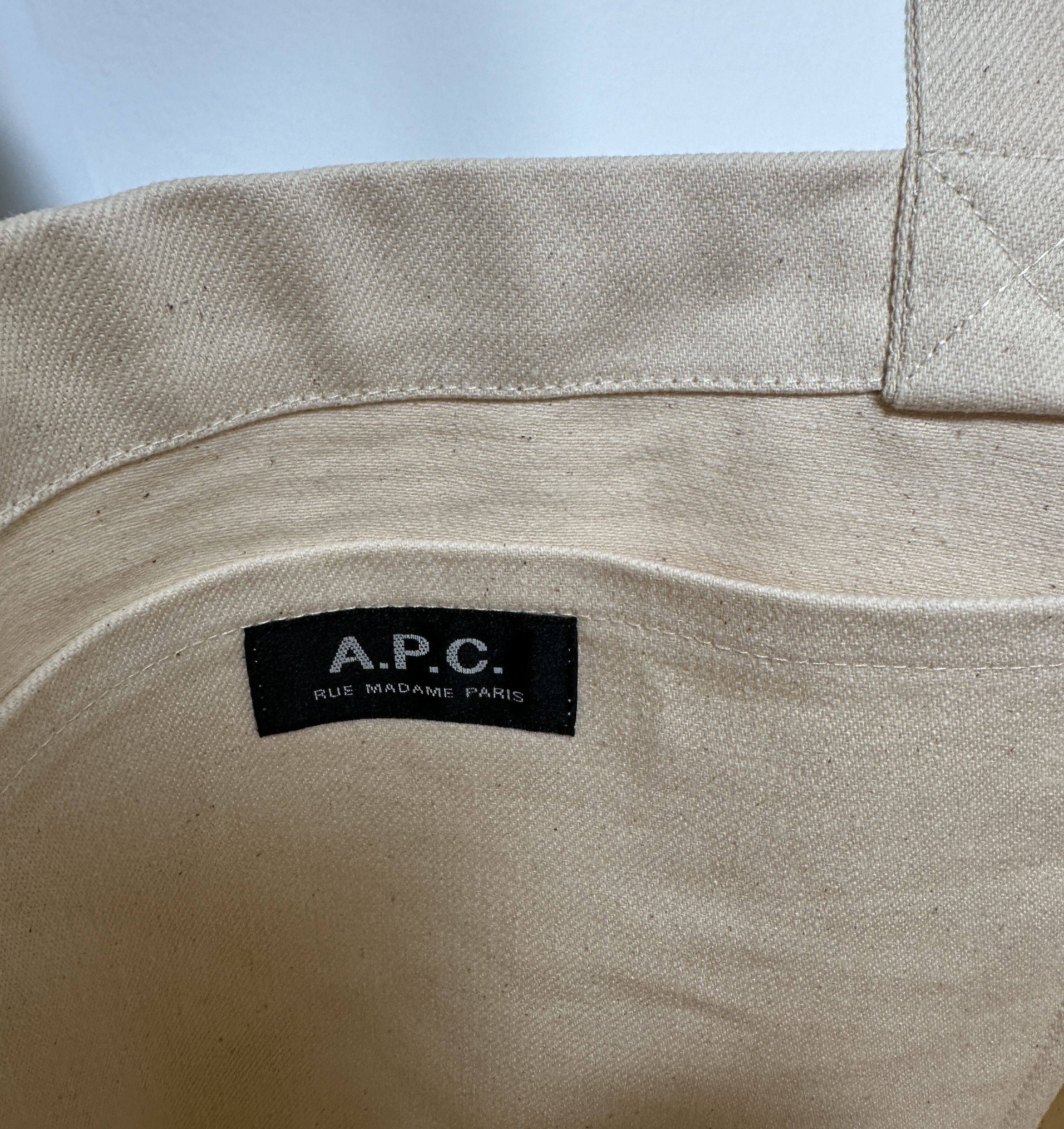 A.P.C. Laure Tote bag Ecru Size ONE SIZE - 6 Thumbnail