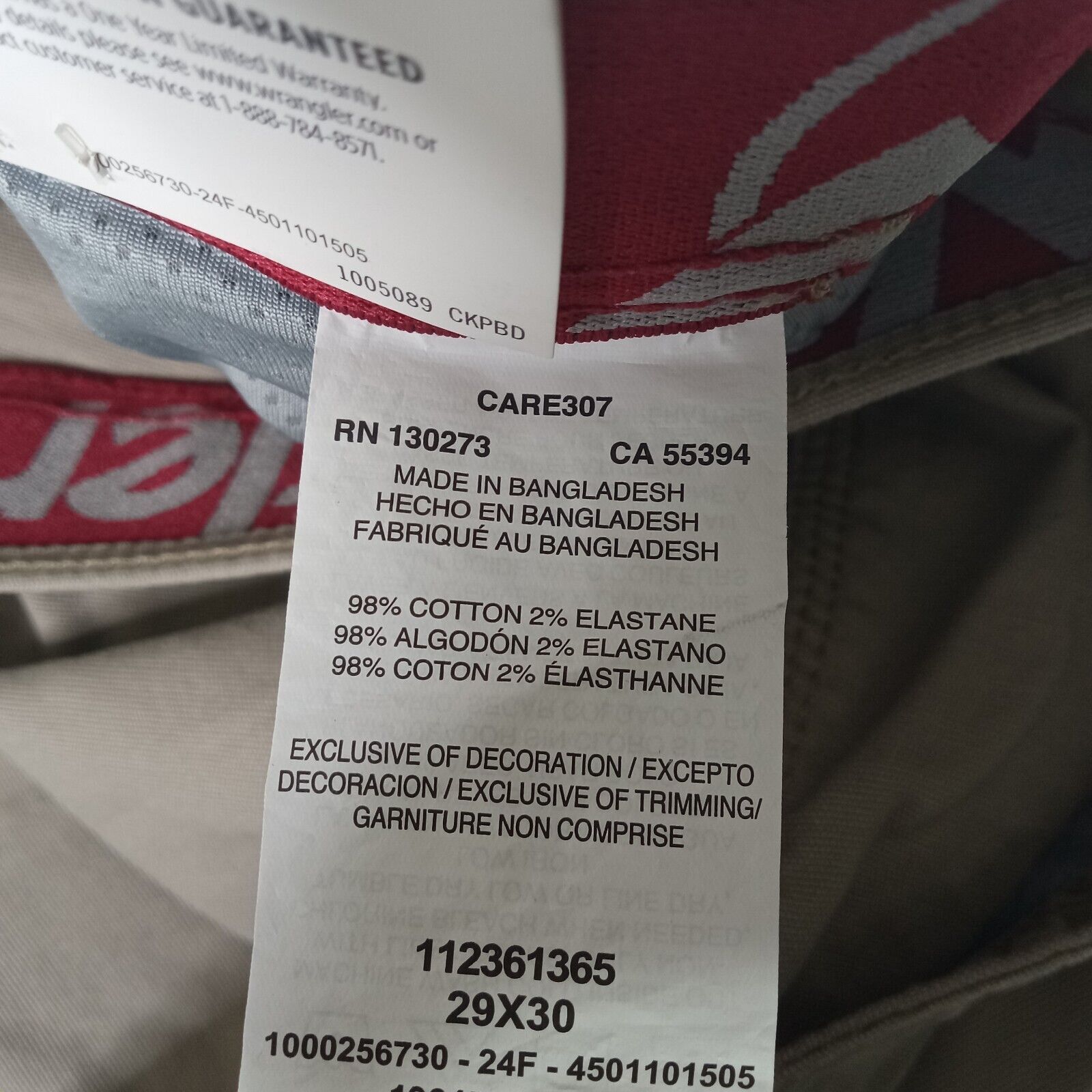 Wrangler Wrangler Outdoor Utility Pants Mens 29x30 Beige Straight Fit Size US 29 - 6 Thumbnail