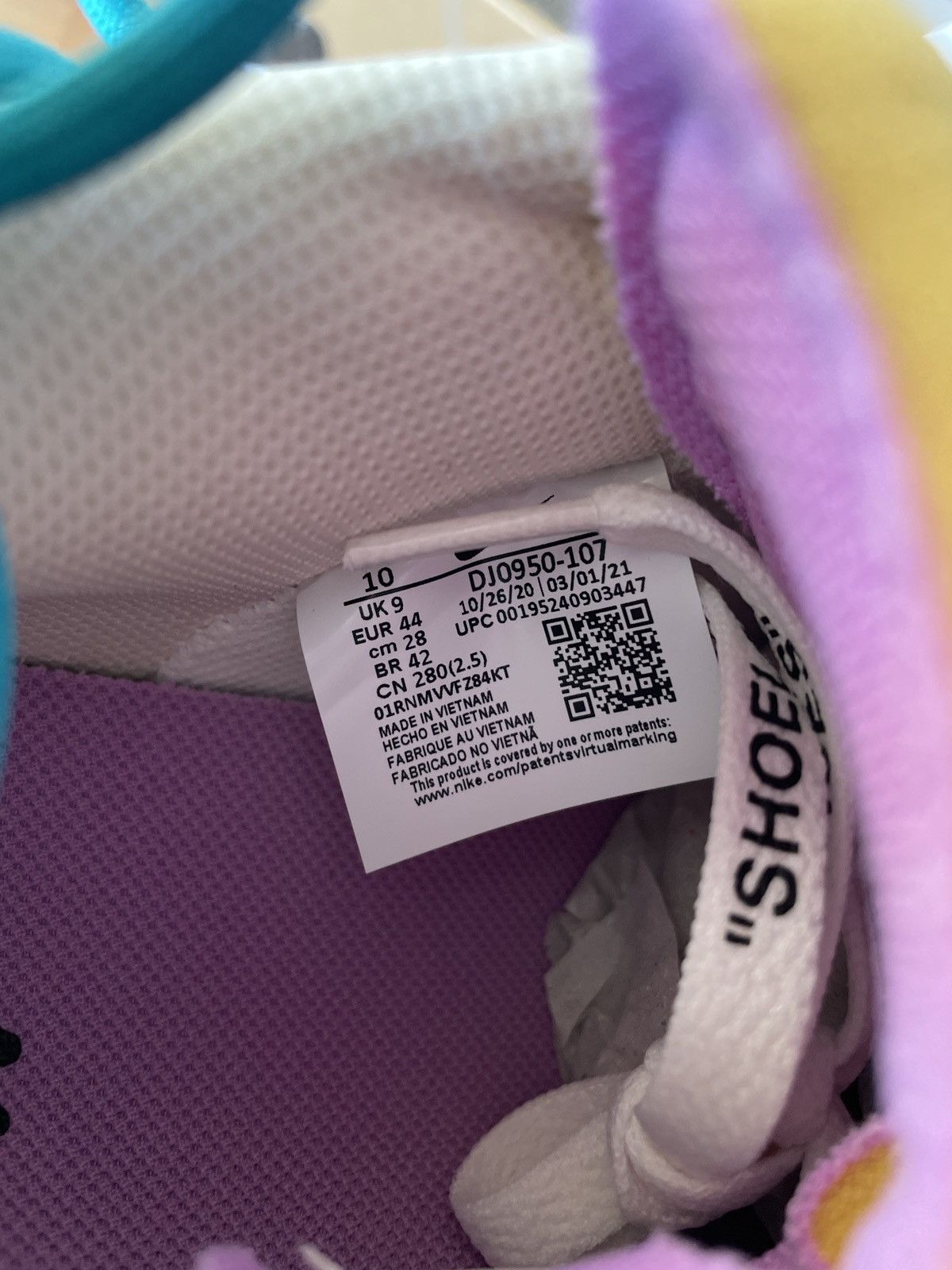 Nike × Off-White Nike x OFF-White Dunk Low ‘Lot 36’ Size US 10 / EU 43 - 9 Thumbnail
