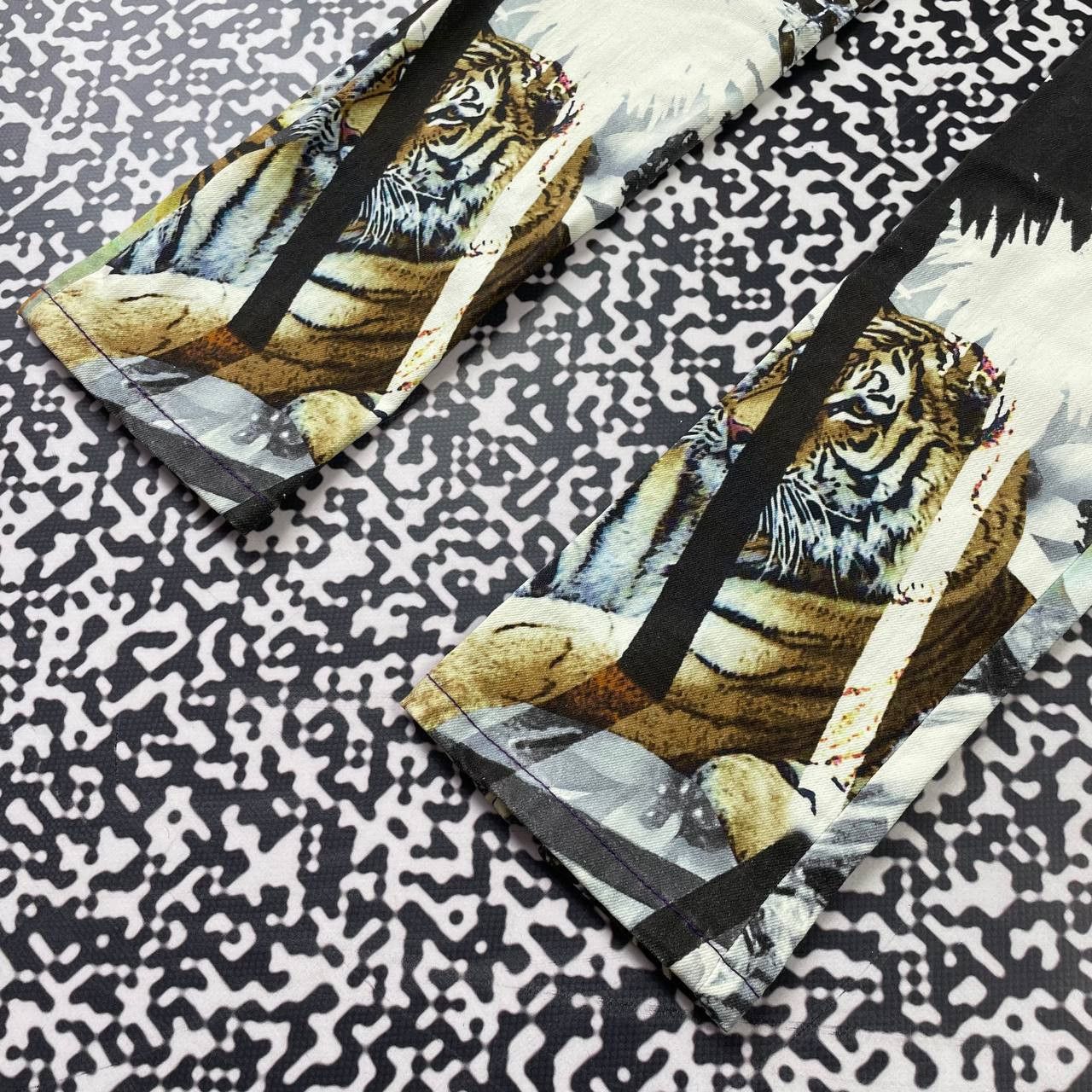 Philipp Plein Vintage Y2K Philipp Plein Tiger Animal Jeans Luxury Style Size 28" / US 6 / IT 42 - 11 Thumbnail