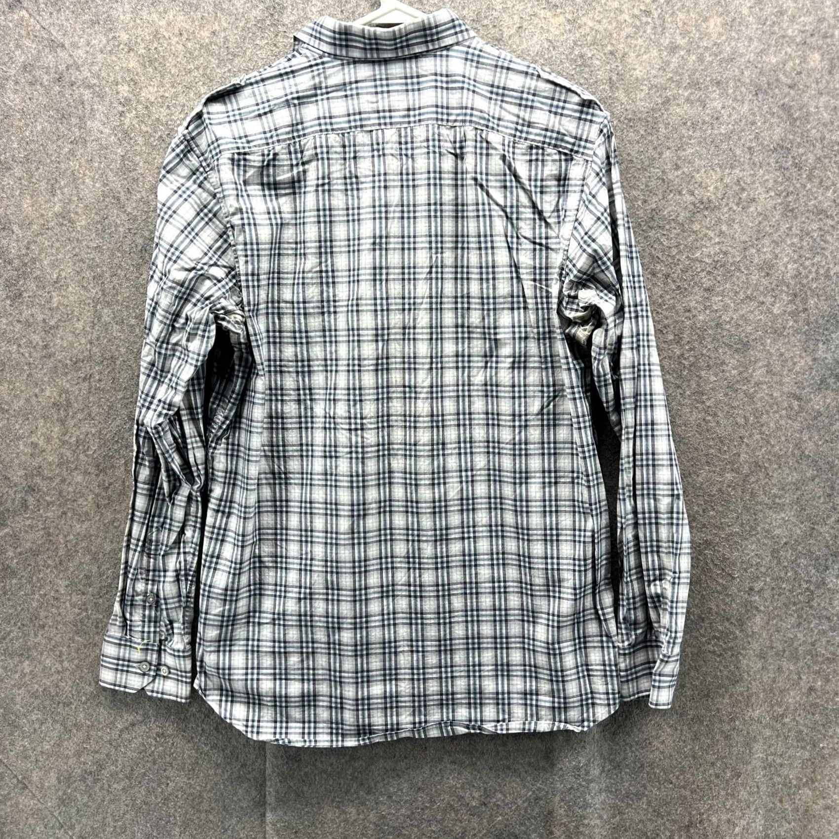 Banana Republic VINTAGE Banana Republic Shirt Men Medium White Blue Plaid Button-Down Cotton Casual Size US M / EU 48-50 / 2 - 2 Thumbnail