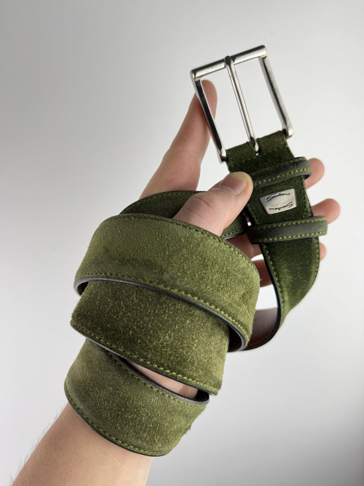 Santoni Santoni Leather Belt Size ONE SIZE - 1 Thumbnail