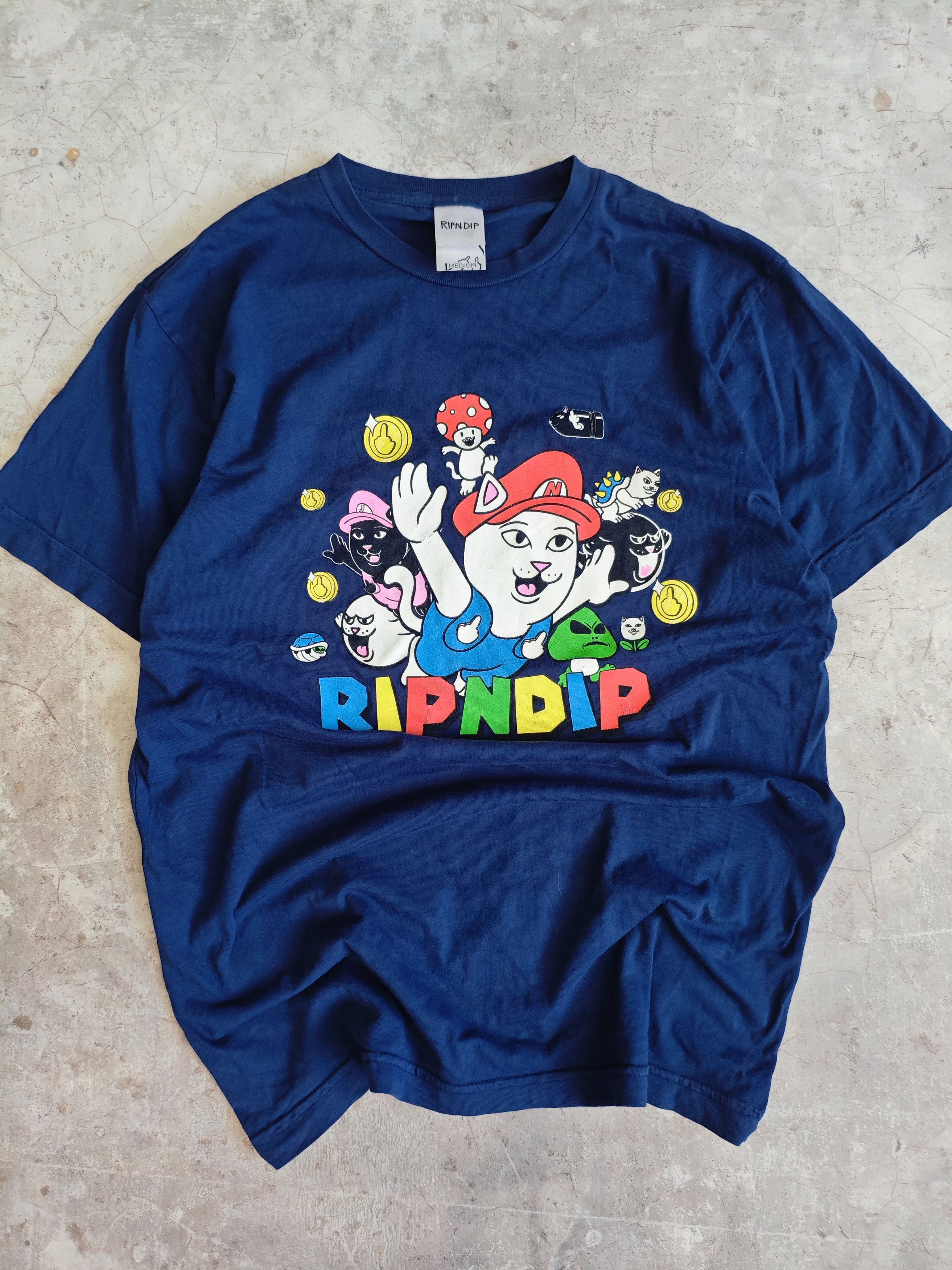 Band Tees × RIPNDIP Ripndip Super Mario T-shirt Hype Y2K Band Tees Size US M / EU 48-50 / 2 - 3 Thumbnail