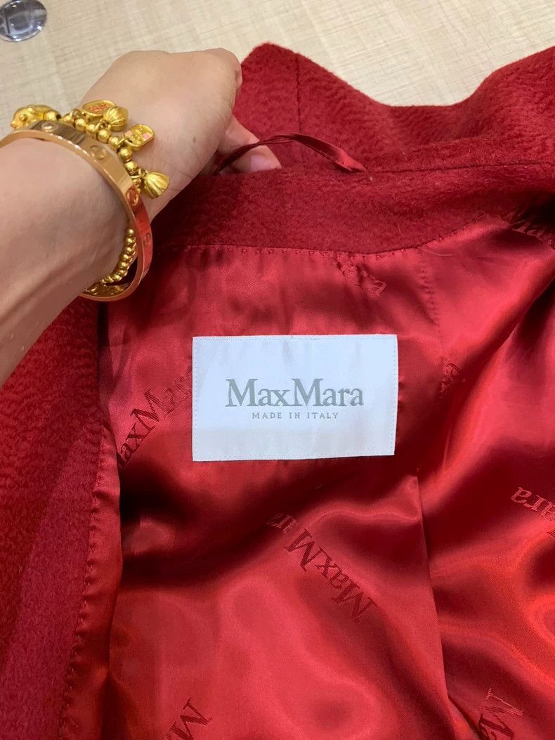 MaxMara Rialto Red Wool Coat-2508