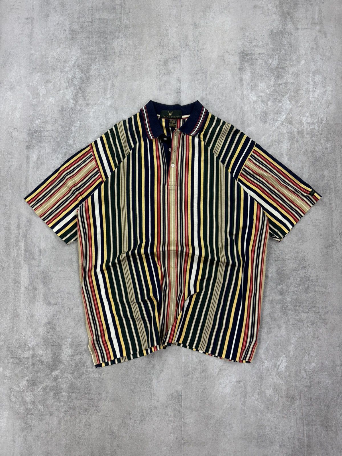 Other Lyle & Scott Vintage multicolour stripes Polo made in USA Size US XL / EU 56 / 4 - 1 Thumbnail