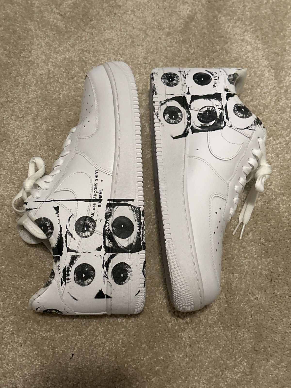 Footwear Nike Air Force Supreme Cdg Supreme X Comme Des Garcons
