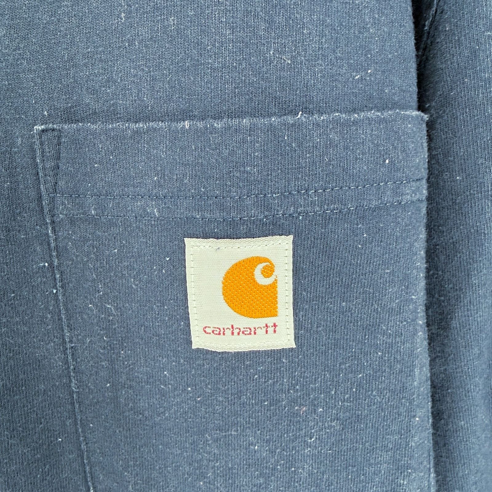 Carhartt Carhartt Long Sleeve Pocket T-Shirt Blue Loose Fit Workwear Size US S / EU 44-46 / 1 - 4 Thumbnail