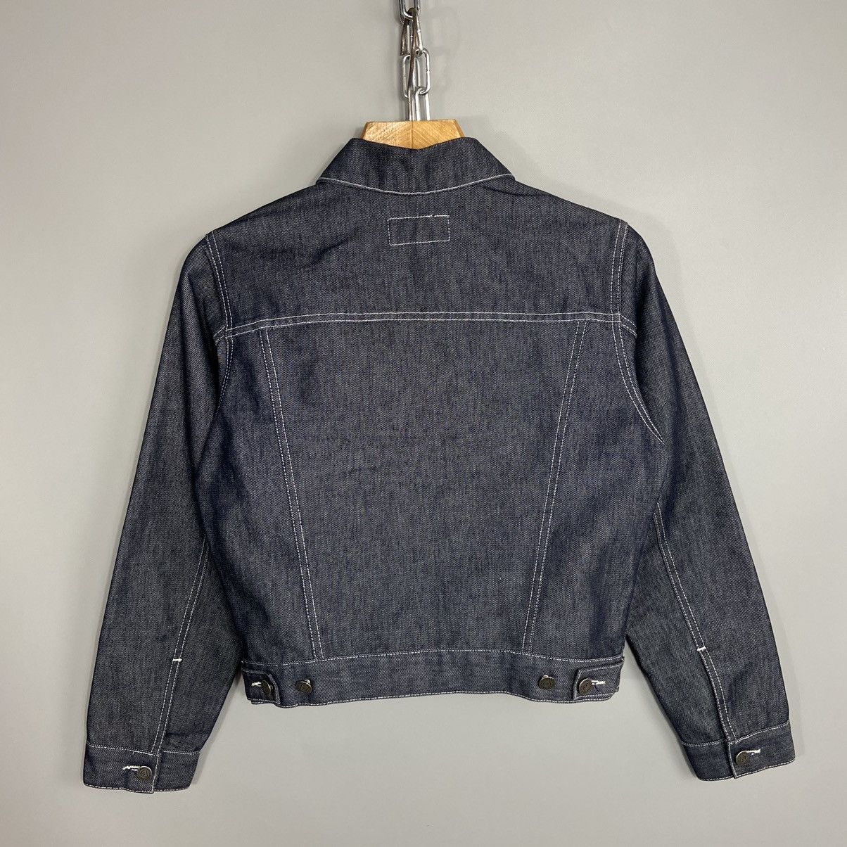 Japanese Brand × Vintage 📌 Vintage Psycho Cowboy y2k Denim Jacket Made in Italy Size US S / EU 44-46 / 1 - 4 Thumbnail