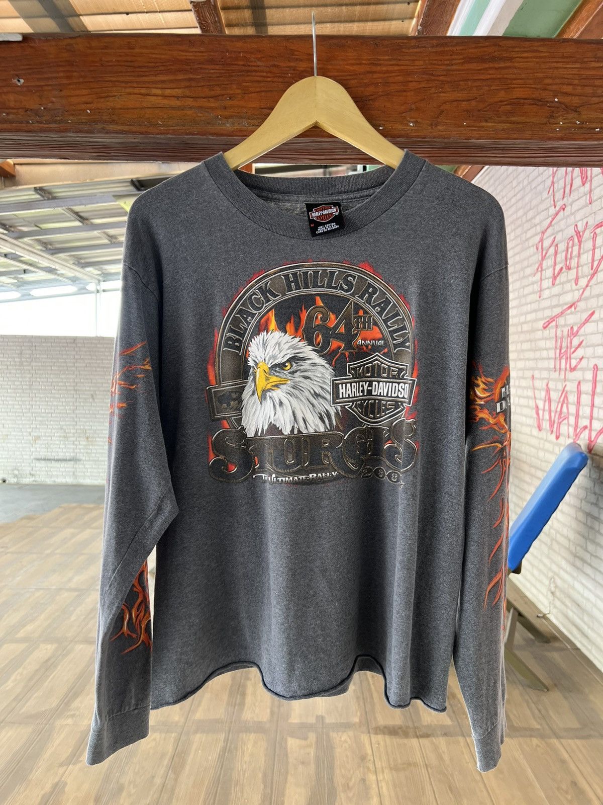 Harley Davidson Vintage y2k harley davidson flame shirt Size US M / EU 48-50 / 2 - 1 Thumbnail