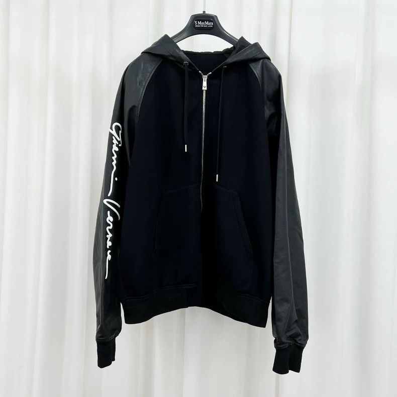 Versace Versace Patchwork embroidered letter zip jacket Size US XL / EU 56 / 4 - 1 Thumbnail