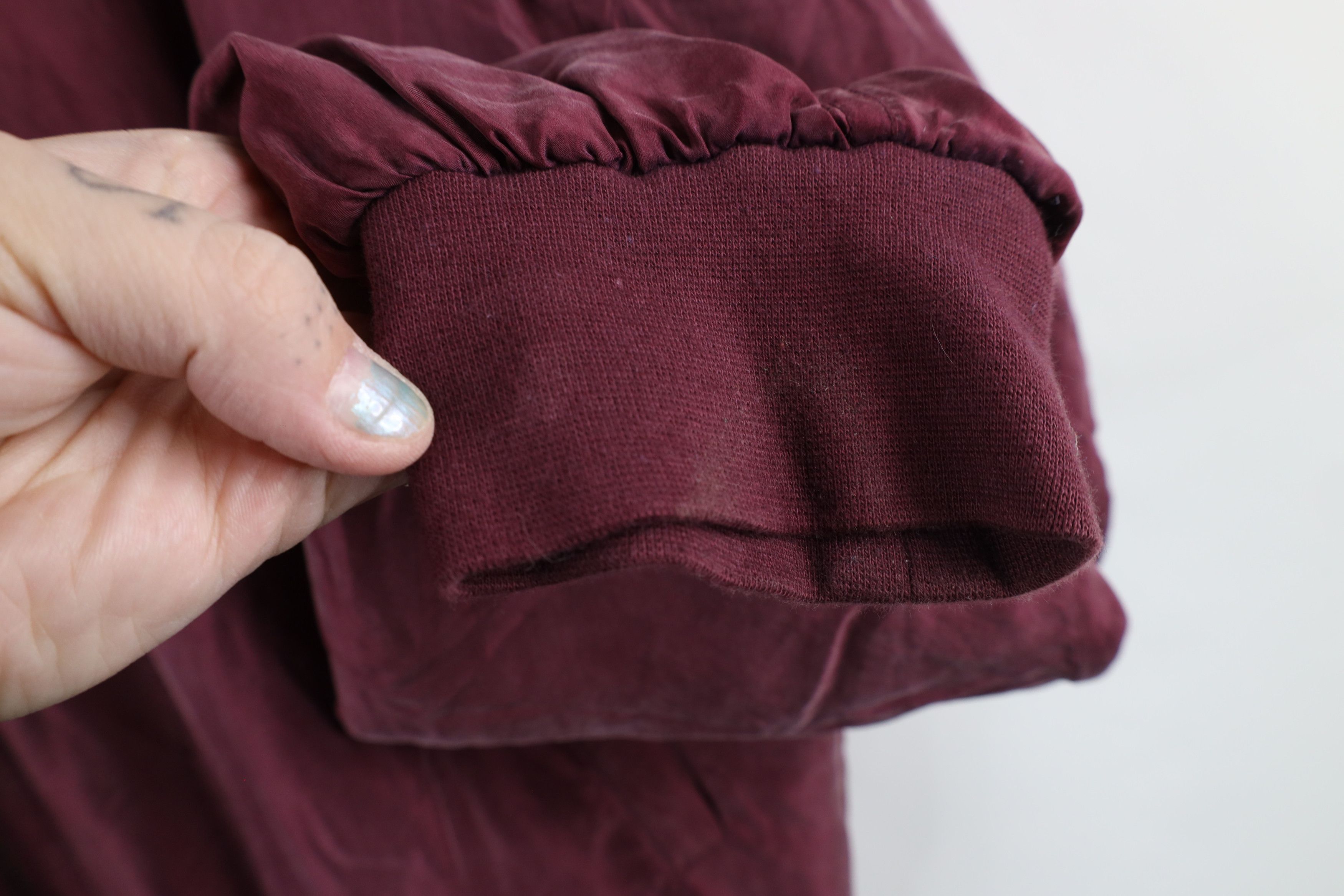 Vintage Vintage 90s Streetwear Quilted Silk Bomber Jacket Maroon Size US M / EU 48-50 / 2 - 6 Thumbnail