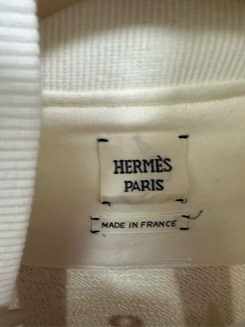 Hermes Hermes White Printed Jacket Size XXS / US 00 / IT 34 - 3 Thumbnail