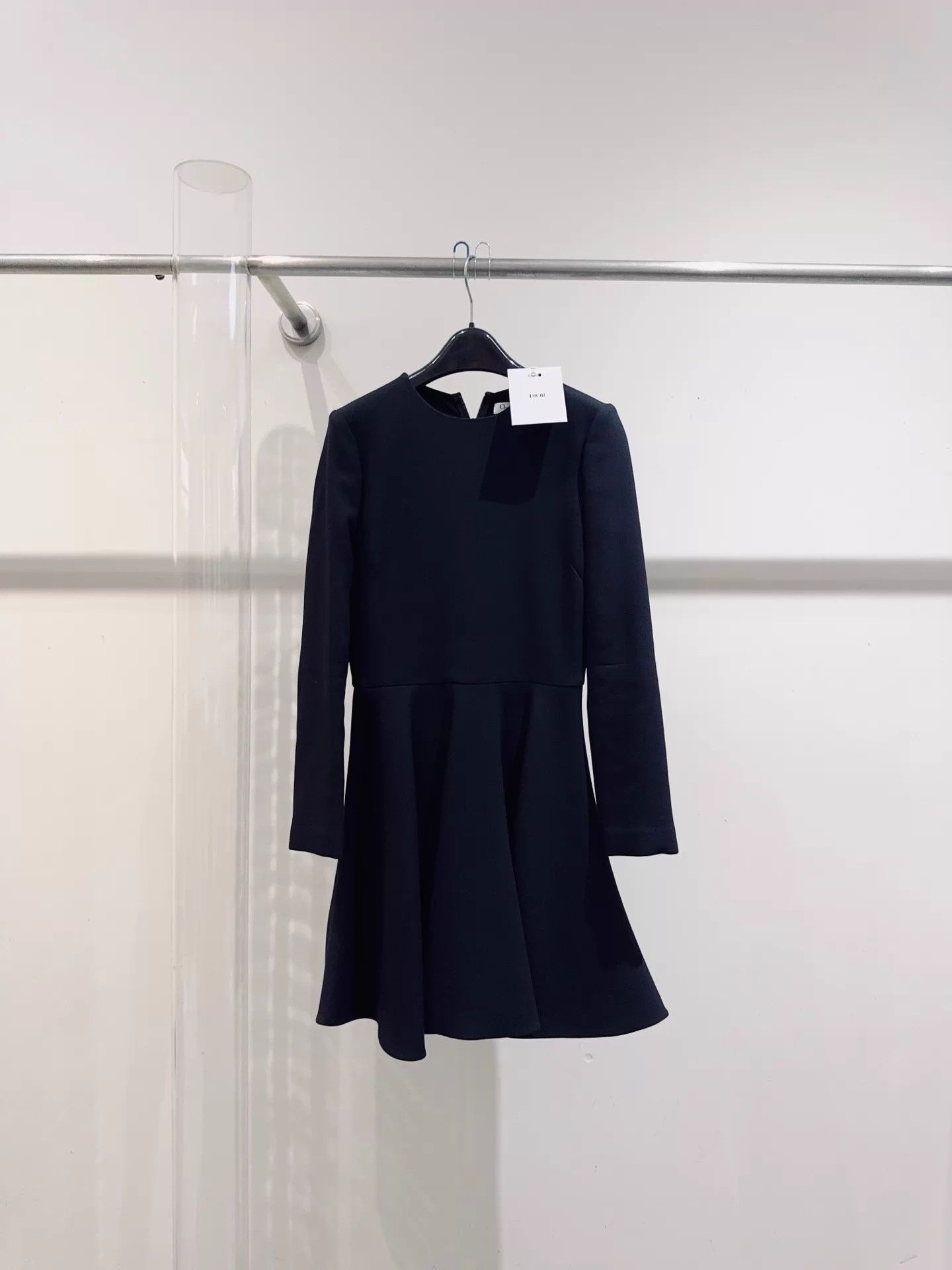 Dior Dior Women's Black Wool-Silk Classic Little Black Dress F36 Size XS / US 0-2 / IT 36-38 - 2 Thumbnail
