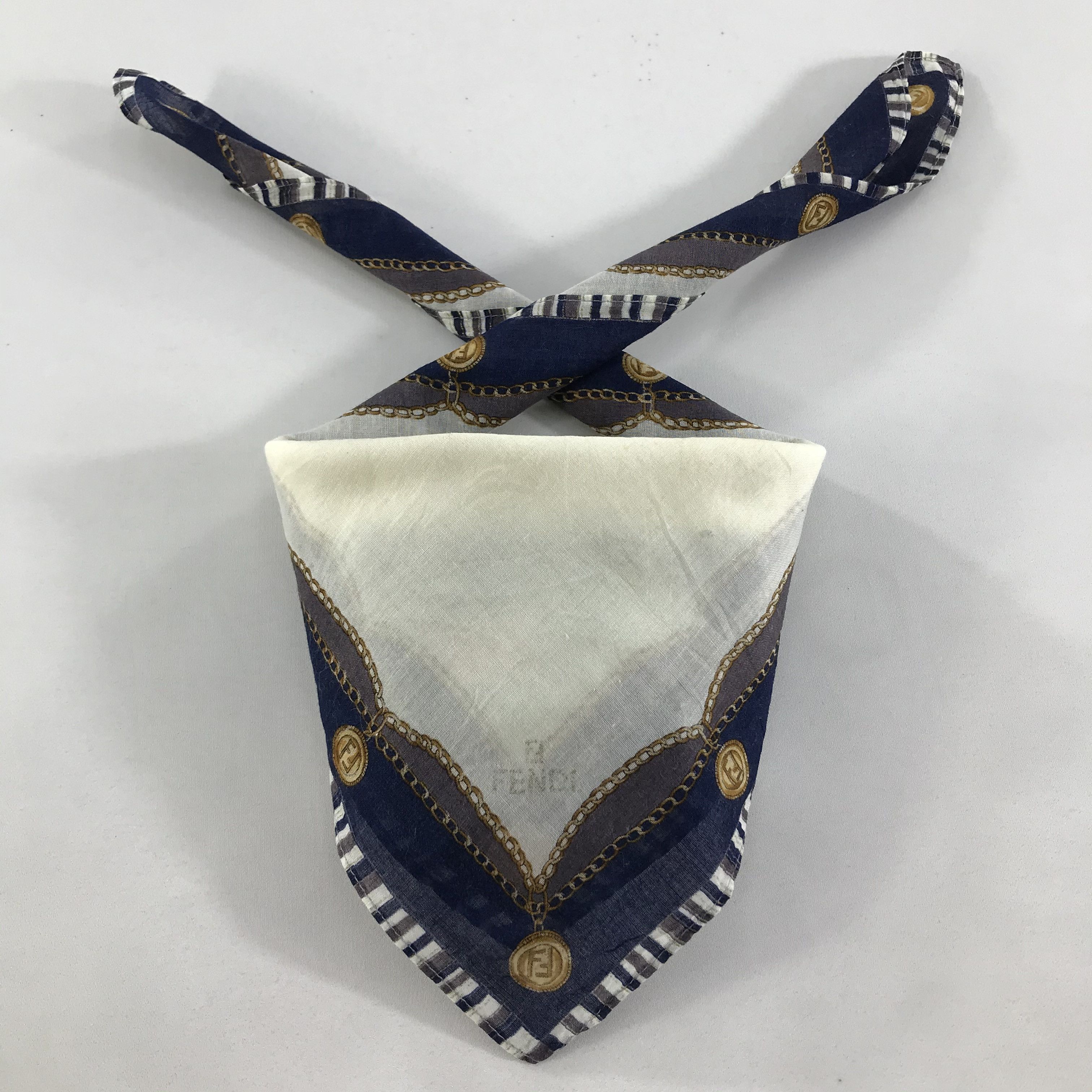 Vintage Vintage Fendi Bandana / Handkerchief / Neckerchief - S1614 Size ONE SIZE - 3 Thumbnail