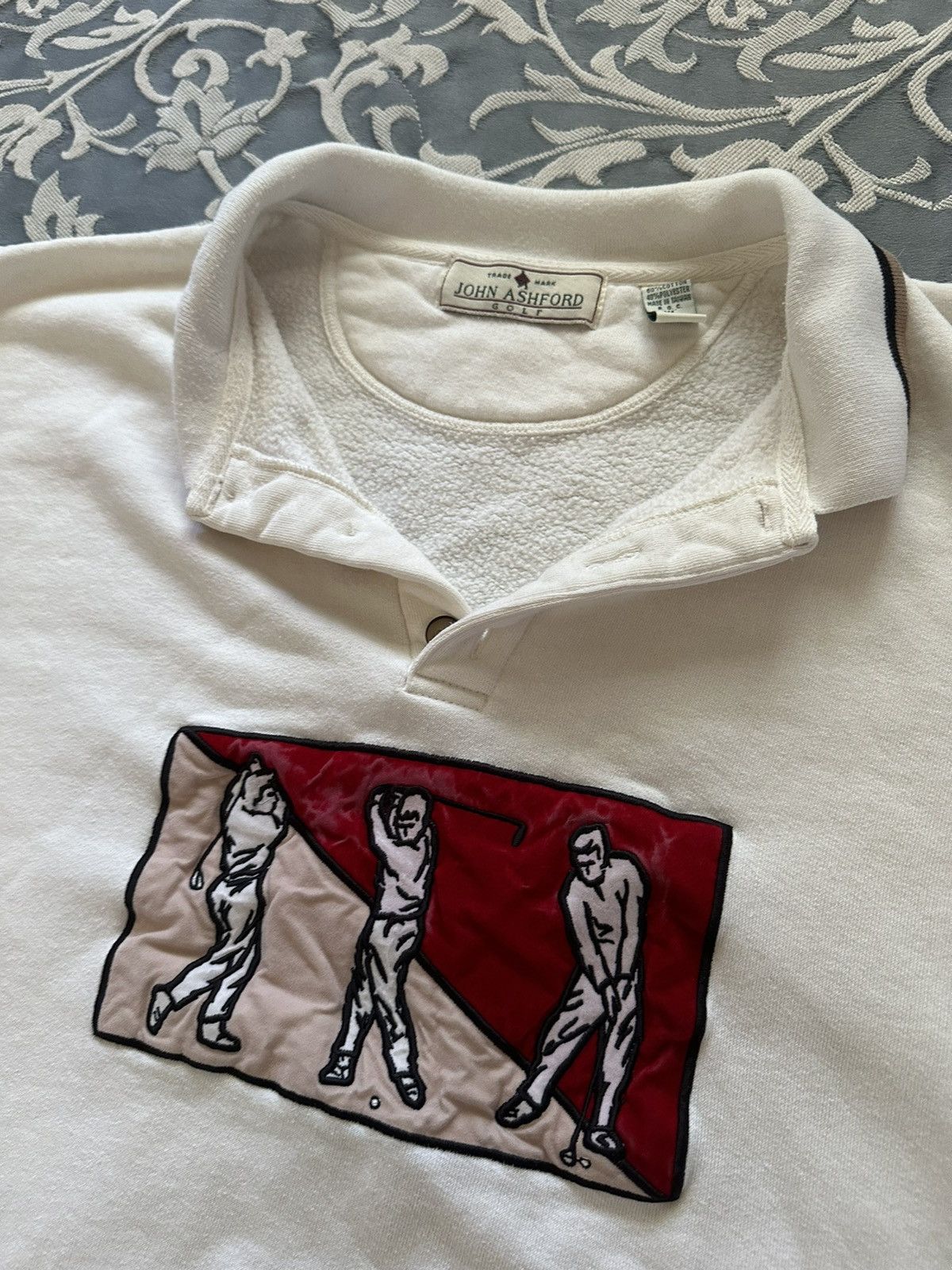 John Ashford Vintage Pullover Golf Ivory Polo Neck Size US XL / EU 56 / 4 - 3 Thumbnail