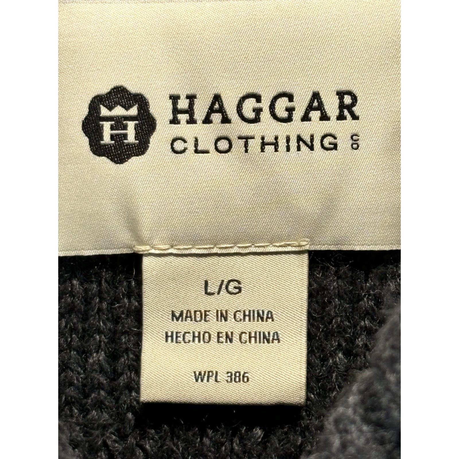 Haggar VINTAGE Haggar Shawl Collar Sweater Mens L Gray Cable-Knit Fisherman Neutral Cotton Blend Pullover Mens L Gray Size US L / EU 52-54 / 3 - 4 Thumbnail