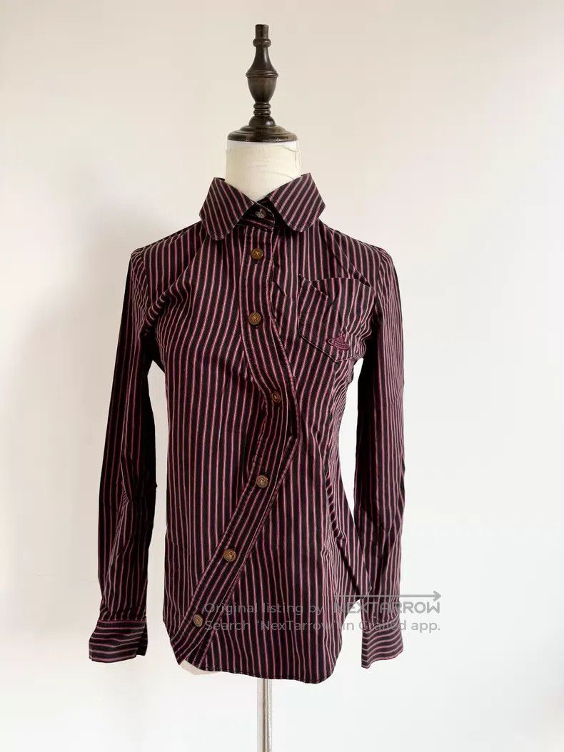 Vivienne Westwood Vivienne Westwood Black and red striped shirt Size M / US 6-8 / IT 42-44 - 2 Thumbnail