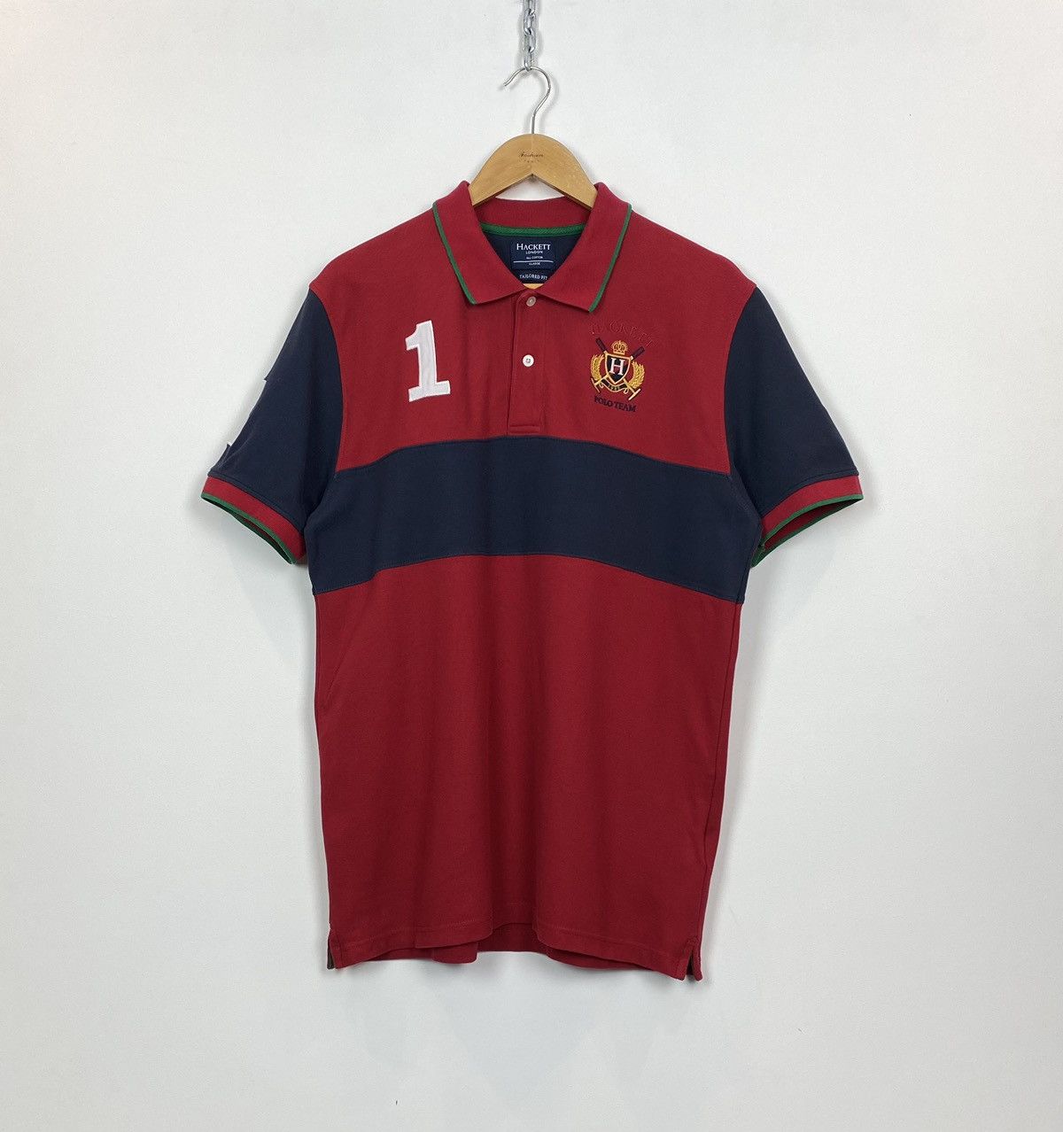 Hackett Hackett #1 Tailored Fit Short Sleeve Polo Shirt Size XL Red Size US XL / EU 56 / 4 - 1 Thumbnail