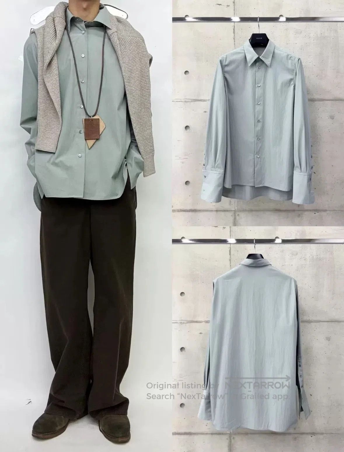 Vuja De gray textured long sleeve sweater. Size US XS / EU 42 / 0 - 1 Thumbnail