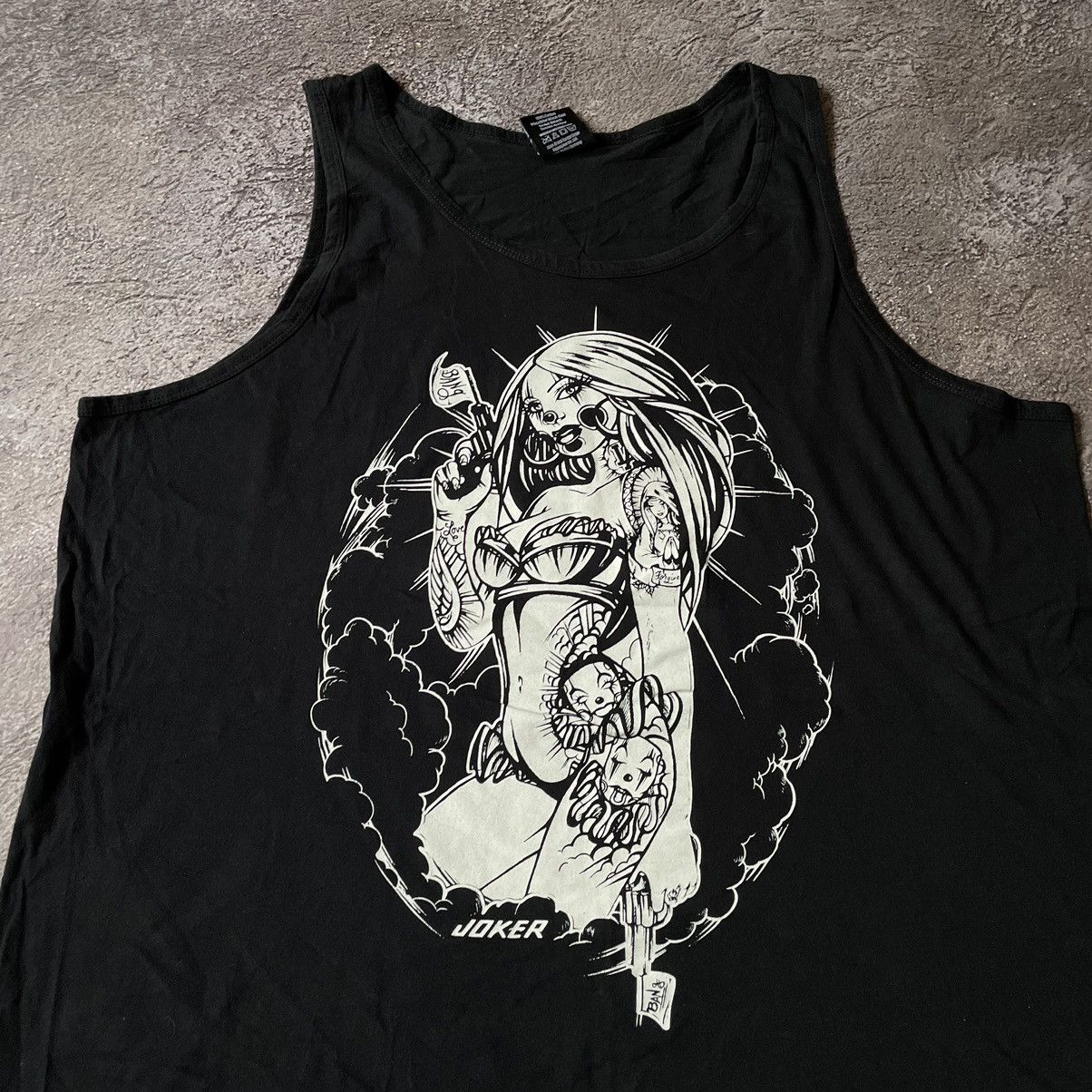 Vintage Vintage 90s Graphic Tank Top Abstract Punk Aesthetic Boxy XL Size US XL / EU 56 / 4 - 5 Thumbnail