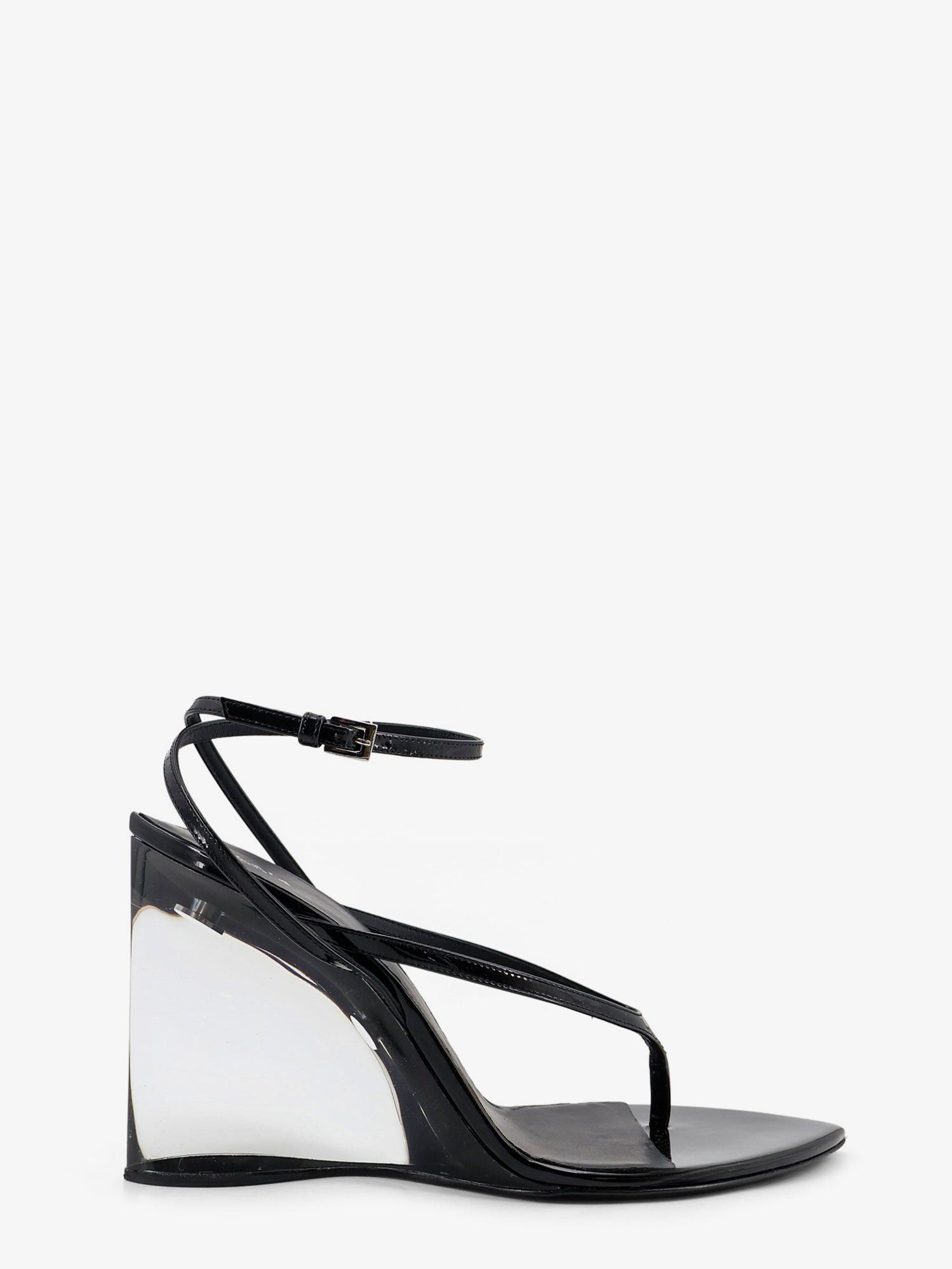 Alaia Leather Sandals With Plexiglass Heels Size US 9 / IT 39 - 1 Thumbnail