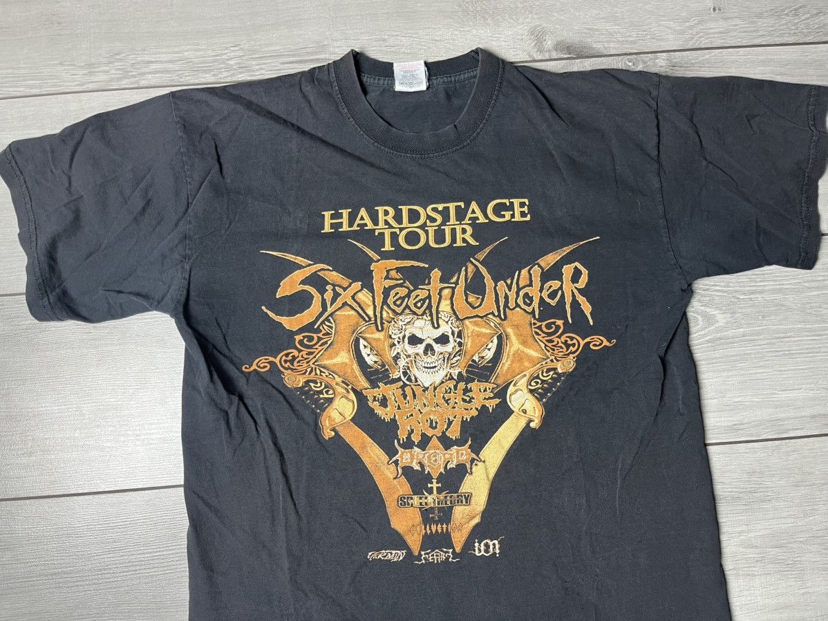 Band Tees Six feel under Tshirt hard stage tour size Medium Size US M / EU 48-50 / 2 - 3 Thumbnail