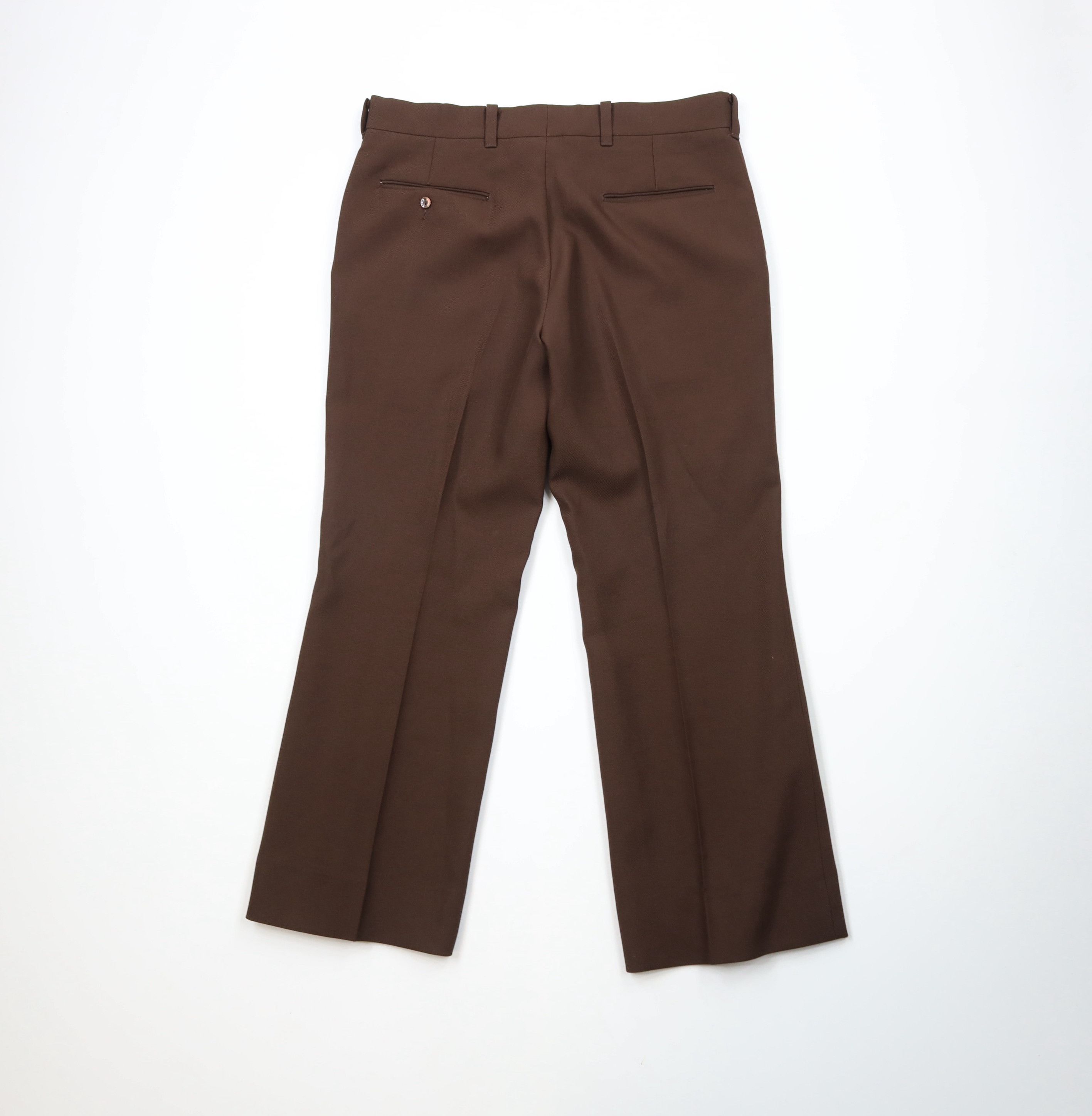 Vintage Vintage 70s Streetwear Bell Bottoms Chino Pants Brown USA Size US 34 / EU 50 - 9 Thumbnail